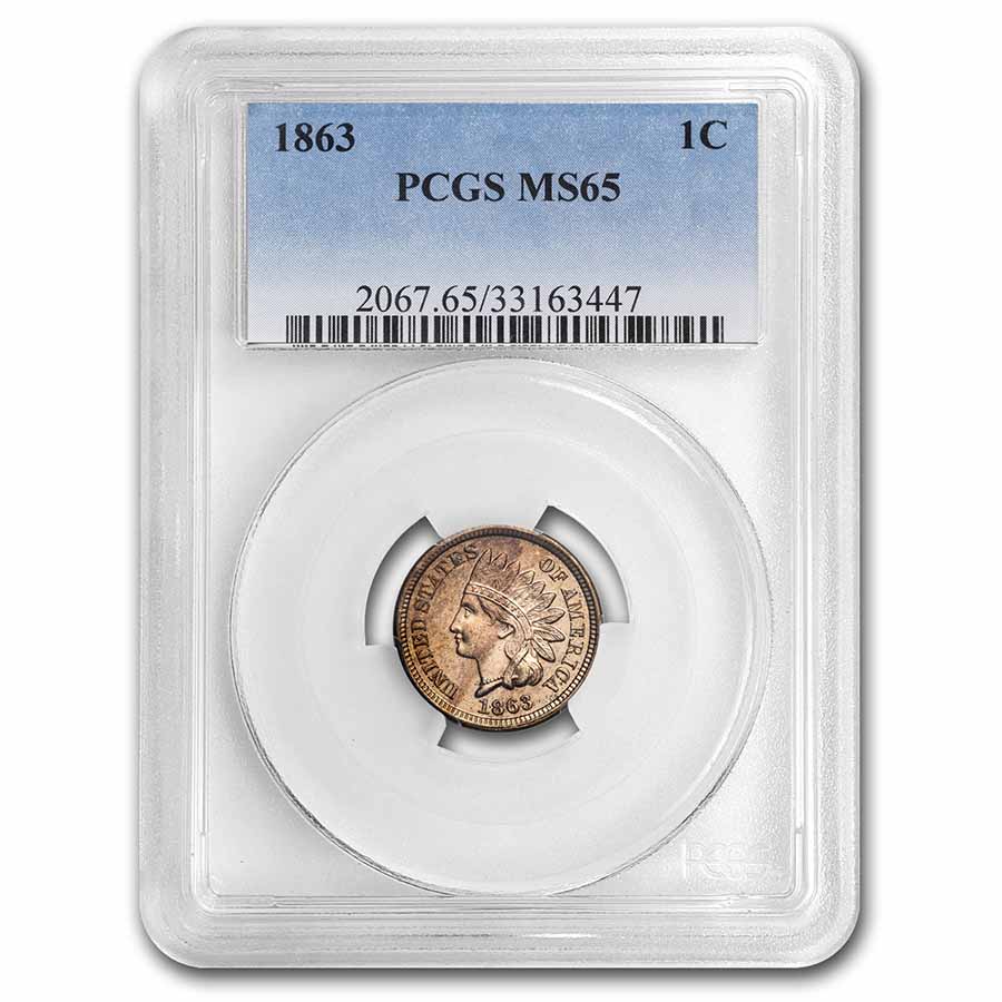 Buy 1863 Indian Head Cent MS-65 PCGS