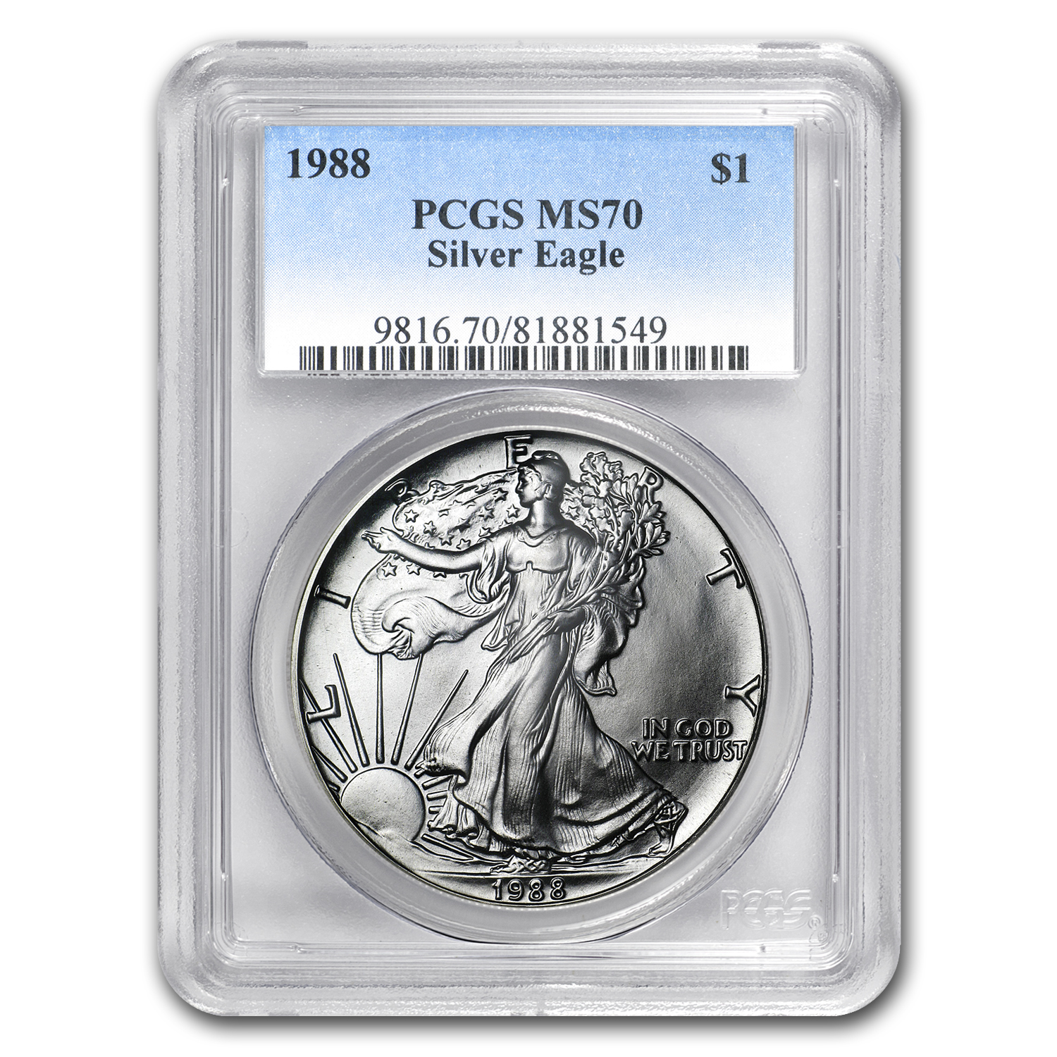 Buy 1988 American Silver Eagle MS-70 PCGS - Click Image to Close