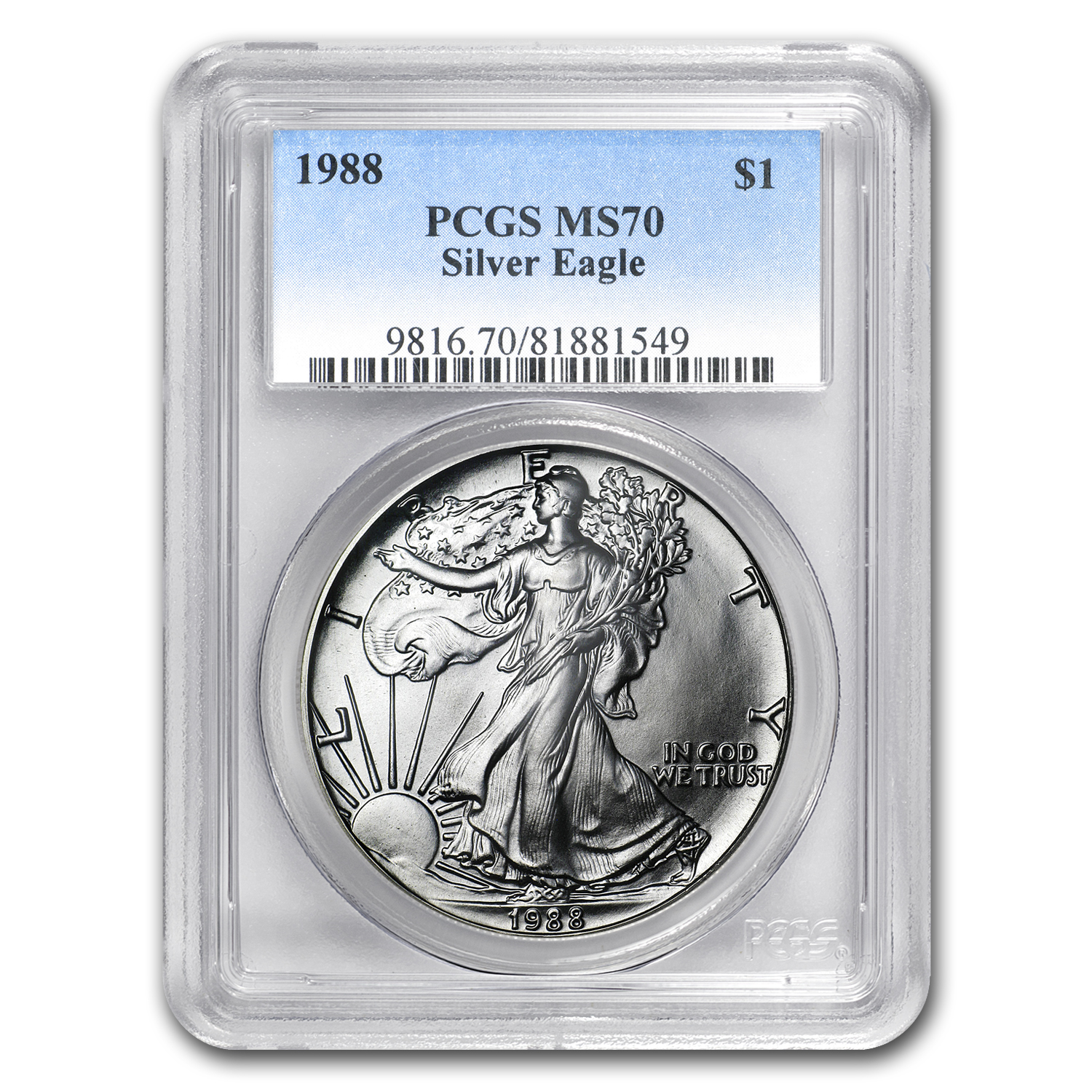 Buy 1988 American Silver Eagle MS-70 PCGS