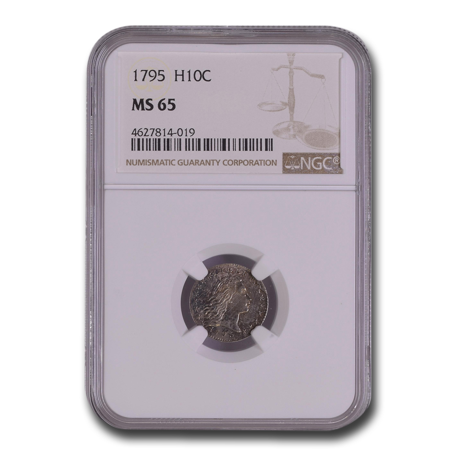 Buy 1795 Flowing Hair Half Dime MS-65 NGC - Click Image to Close