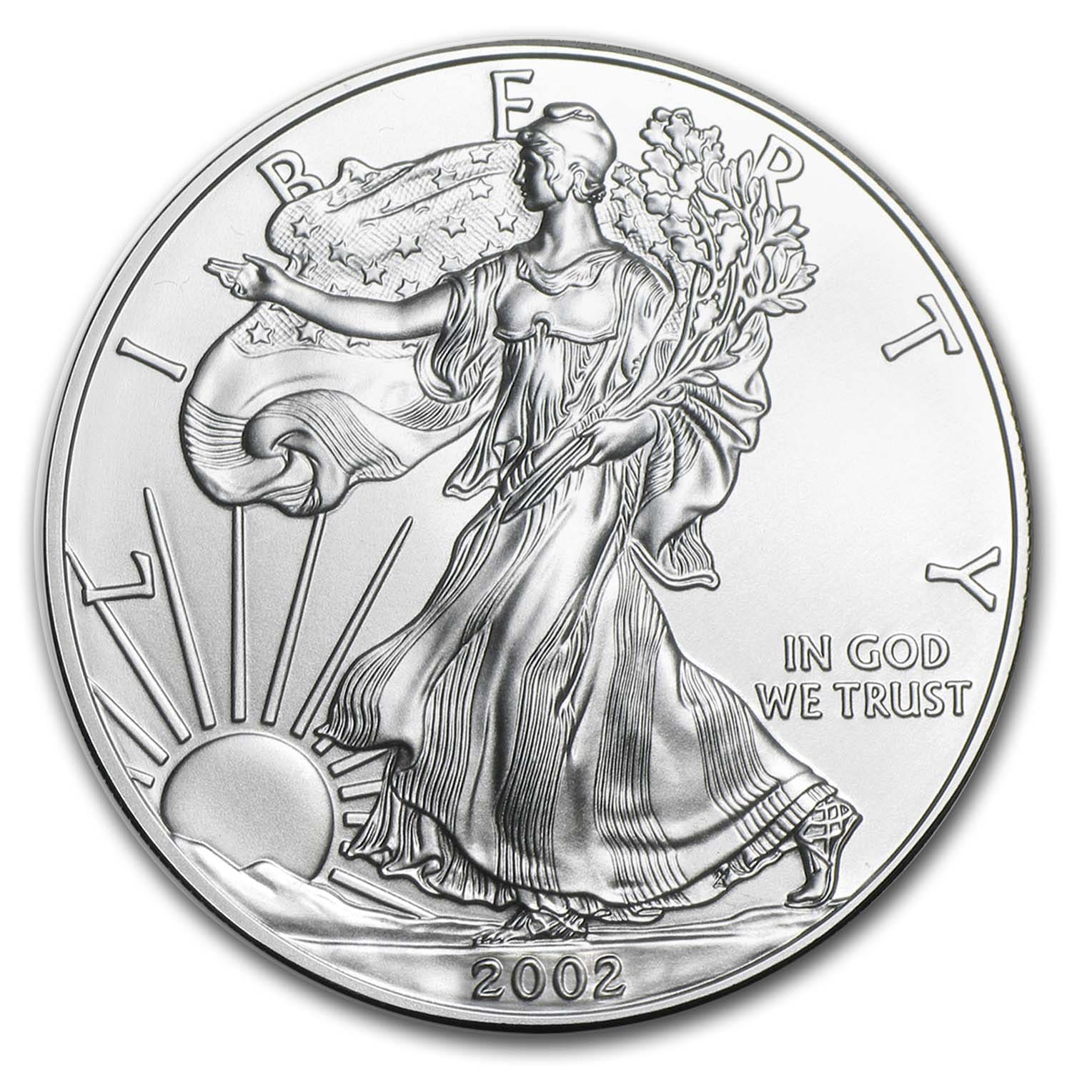 Buy 2002 1 oz American Silver Eagle BU