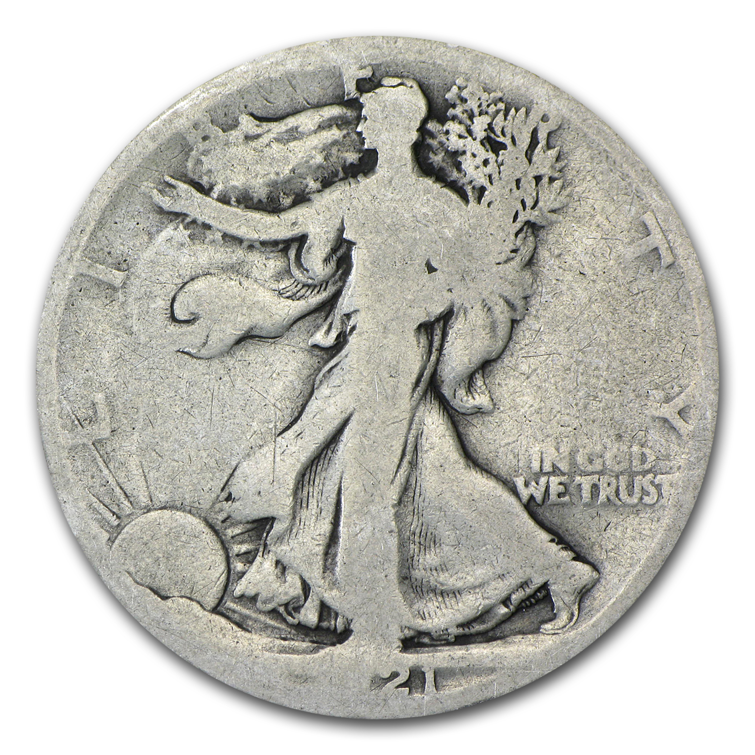 Buy 1921-D Walking Liberty Half Dollar AG