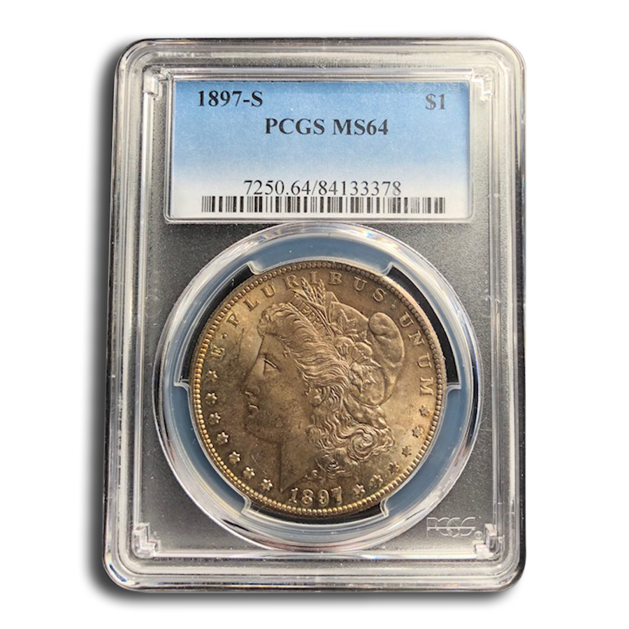 Buy 1897-S Morgan Dollar MS-64 PCGS