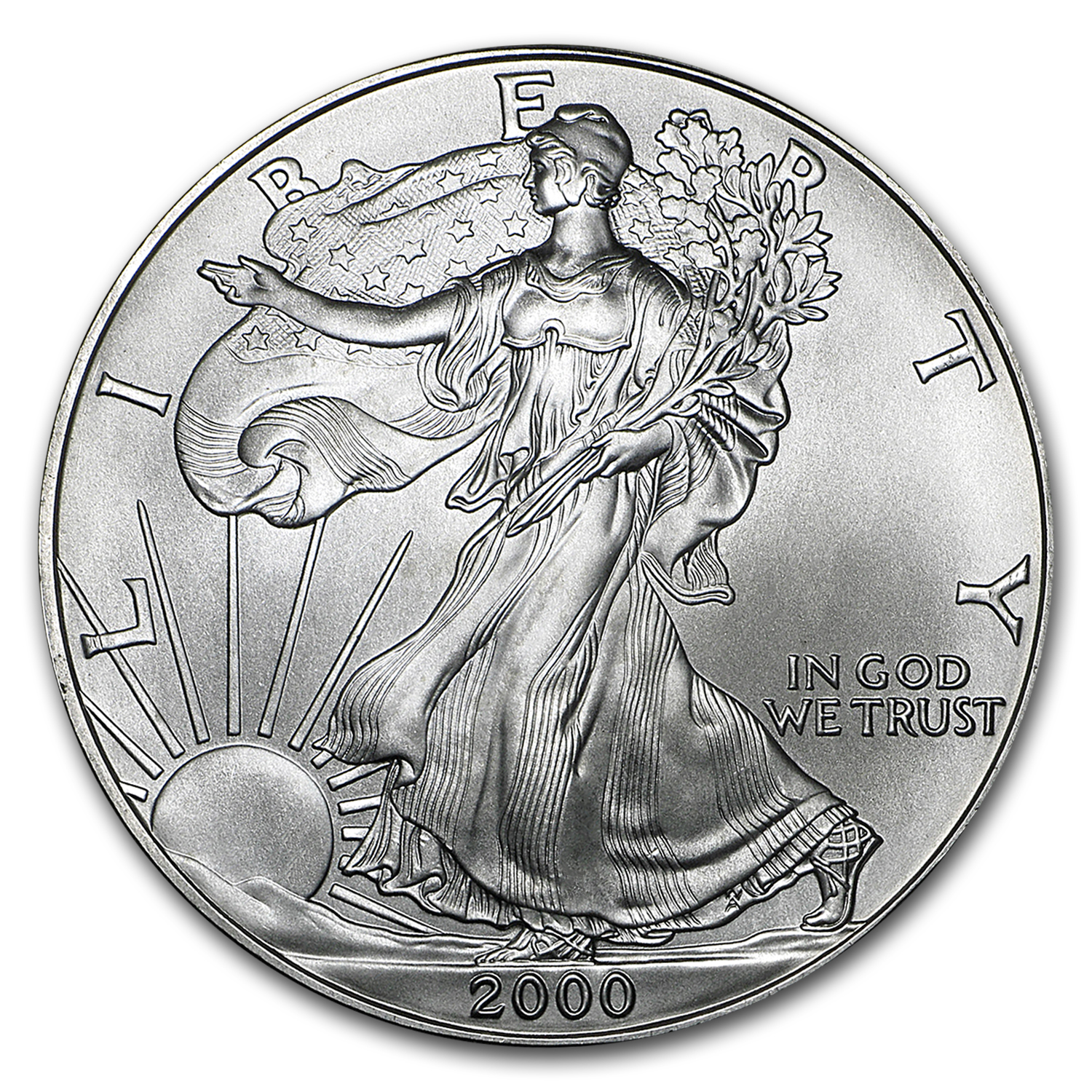 Buy 2000 1 oz American Silver Eagle BU
