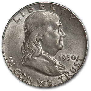 Buy 1950 Franklin Half Dollar AU - Click Image to Close