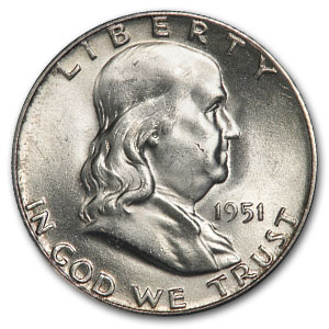 Buy 1951 Franklin Half Dollar AU