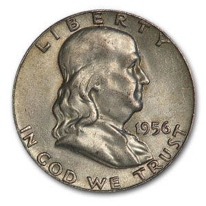 Buy 1956 Franklin Half Dollar AU