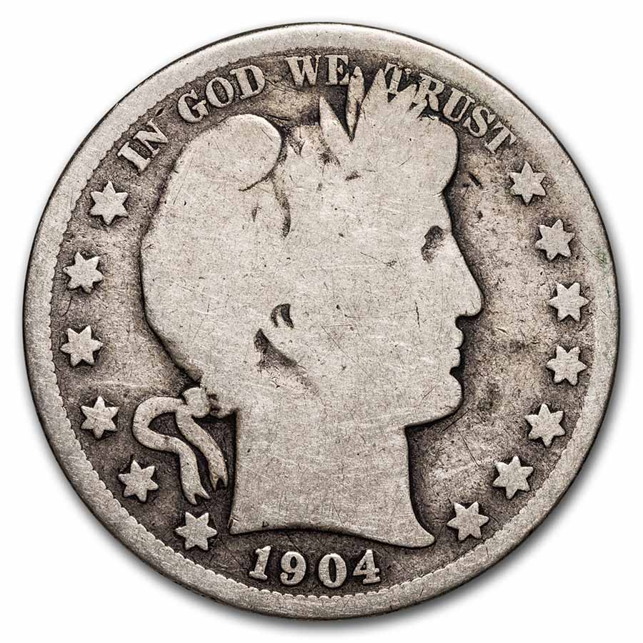 Buy 1904-S Barber Half Dollar Good