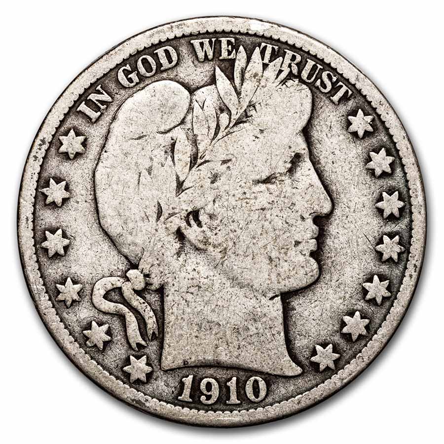 Buy 1910-S Barber Half Dollar VG