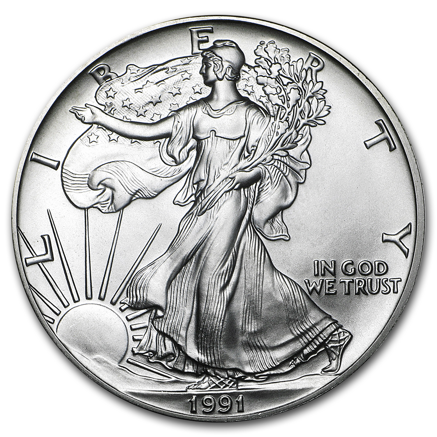 Buy 1991 1 oz American Silver Eagle BU