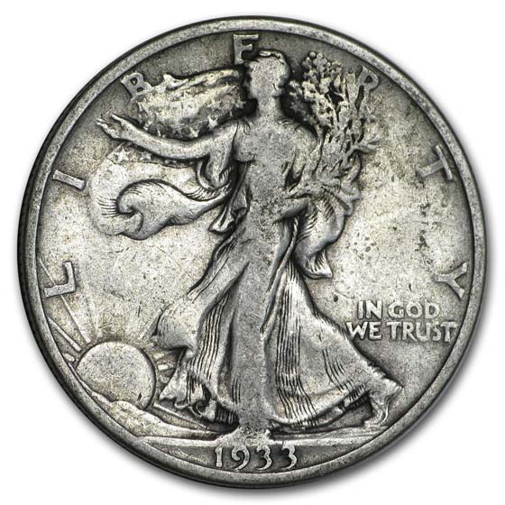 Buy 1933-S Walking Liberty Half Dollar VG