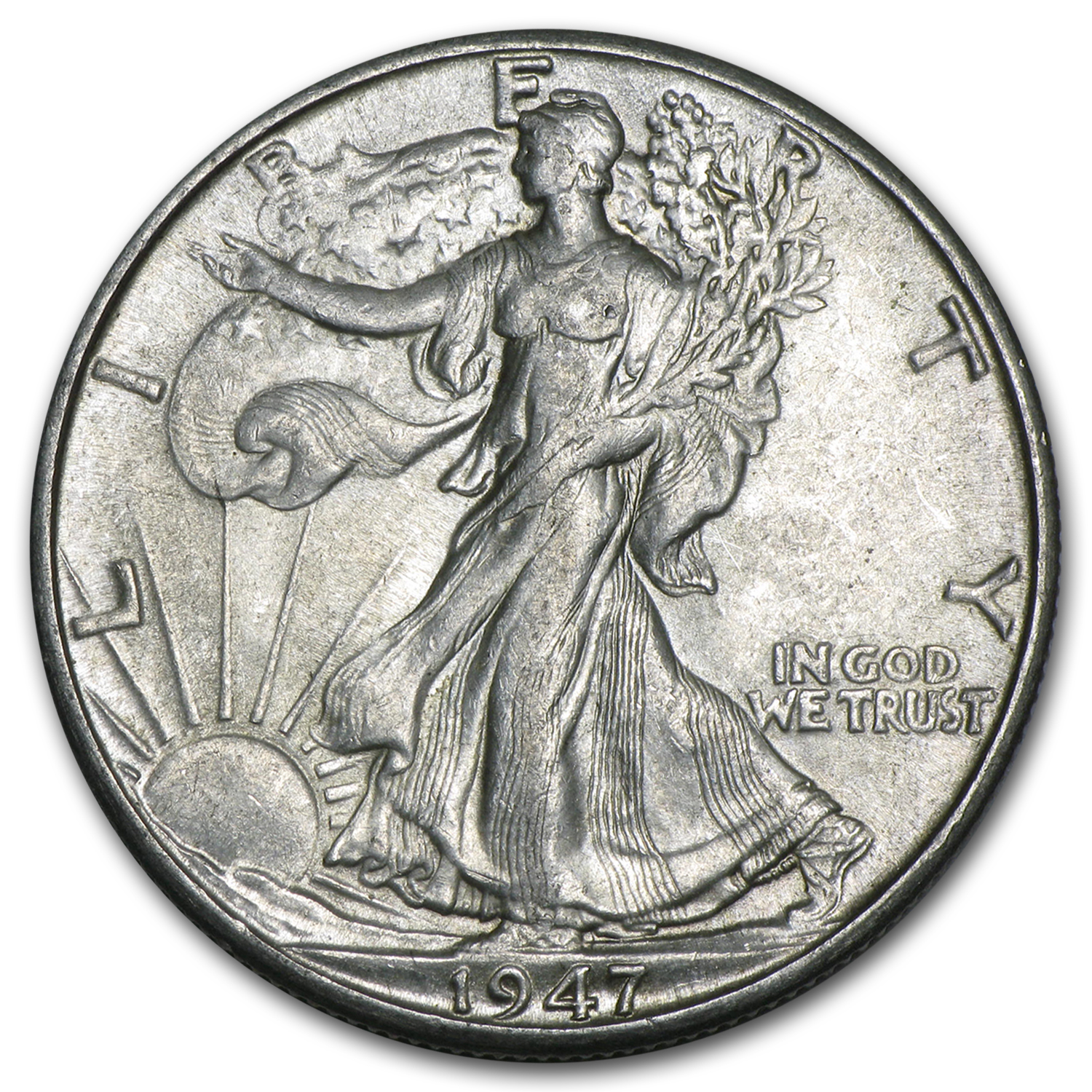 Buy 1947-D Walking Liberty Half Dollar AU
