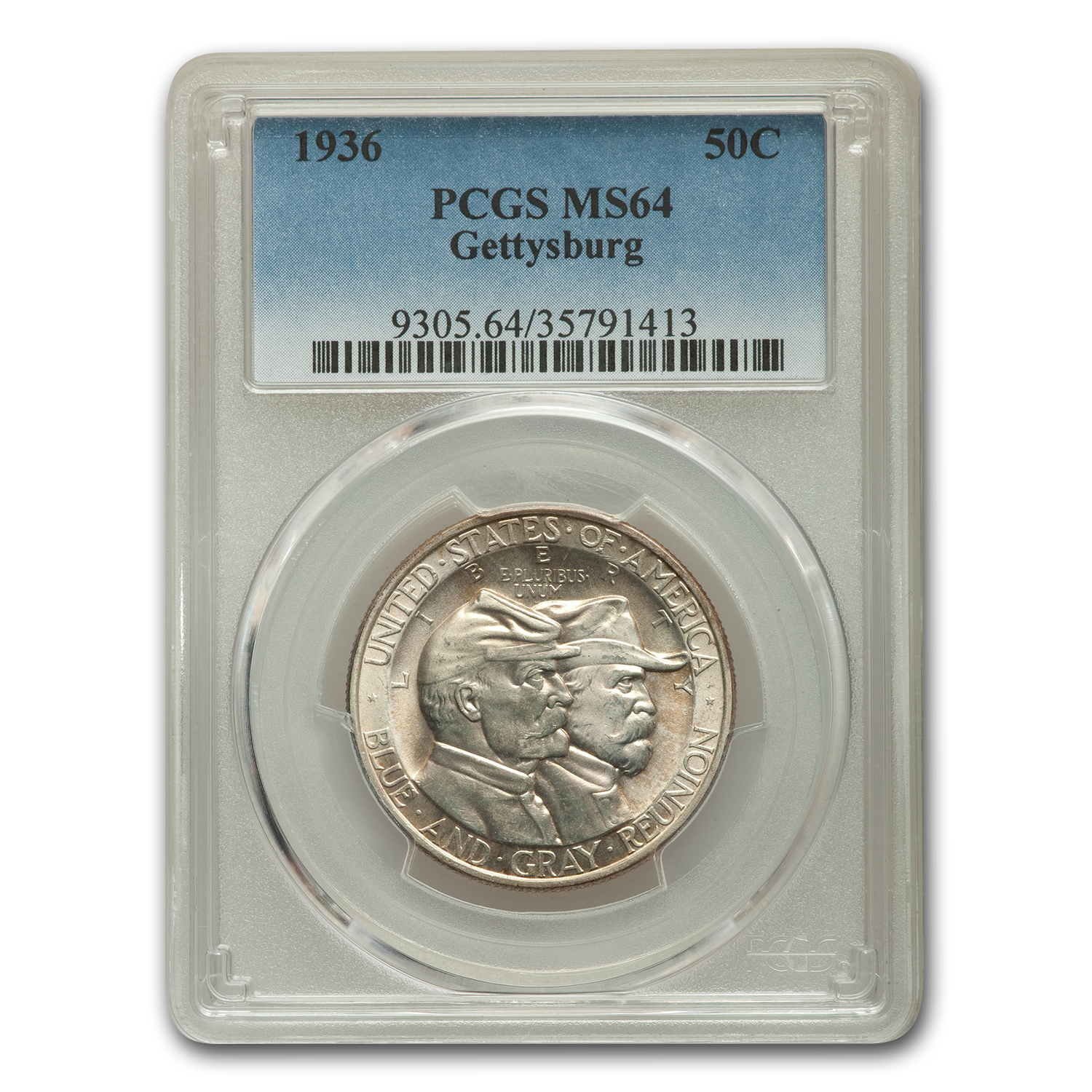 Buy 1936 Gettysburg Half Dollar MS-64 PCGS