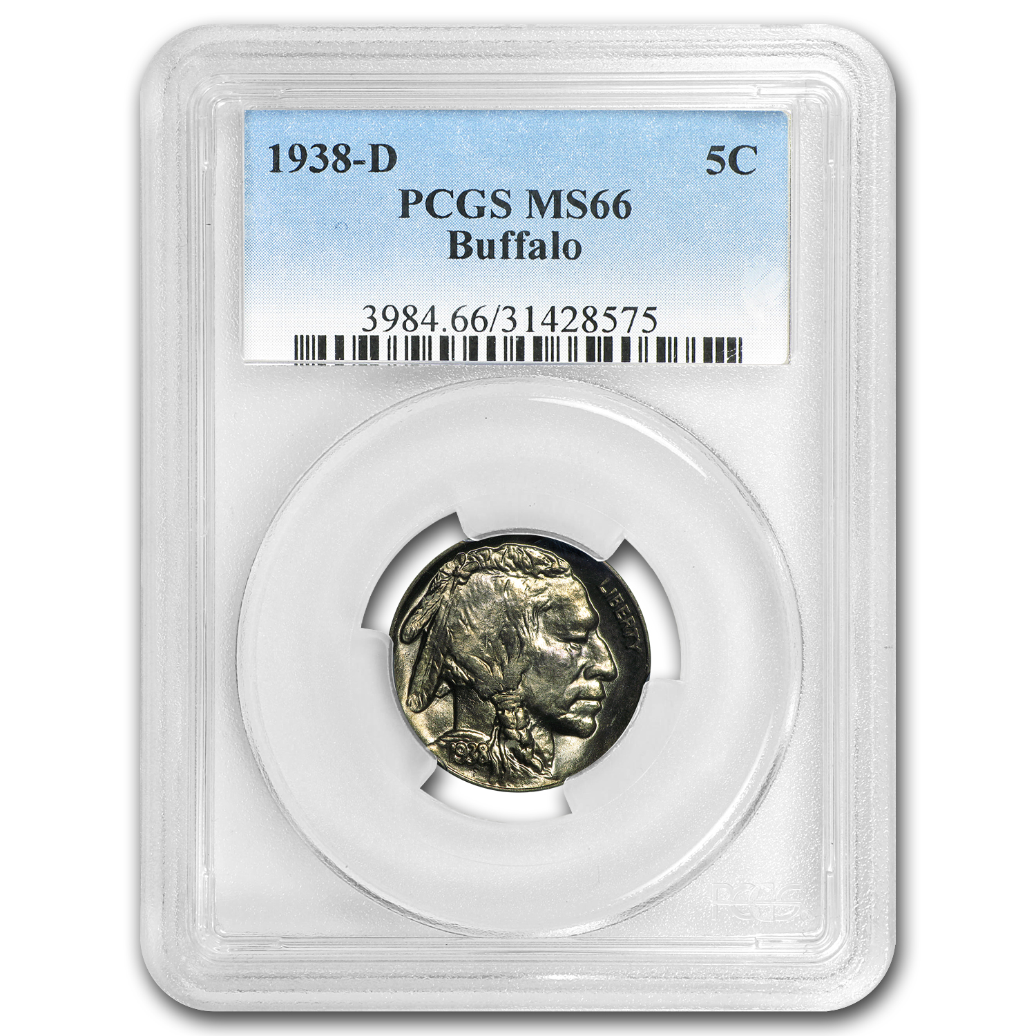 Buy 1938-D Buffalo Nickel MS-66 PCGS