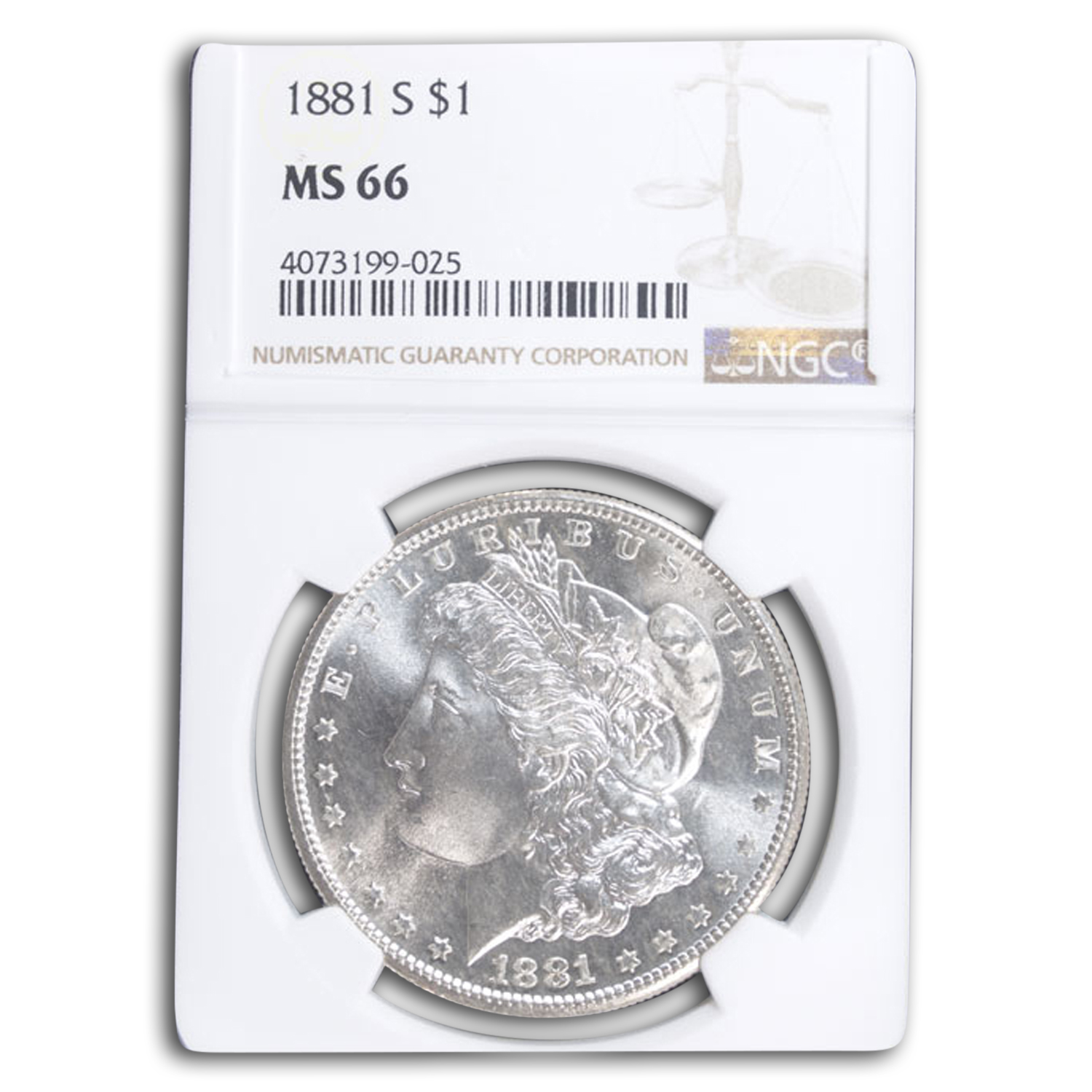 Buy 1881-S Morgan Dollar MS-66 NGC