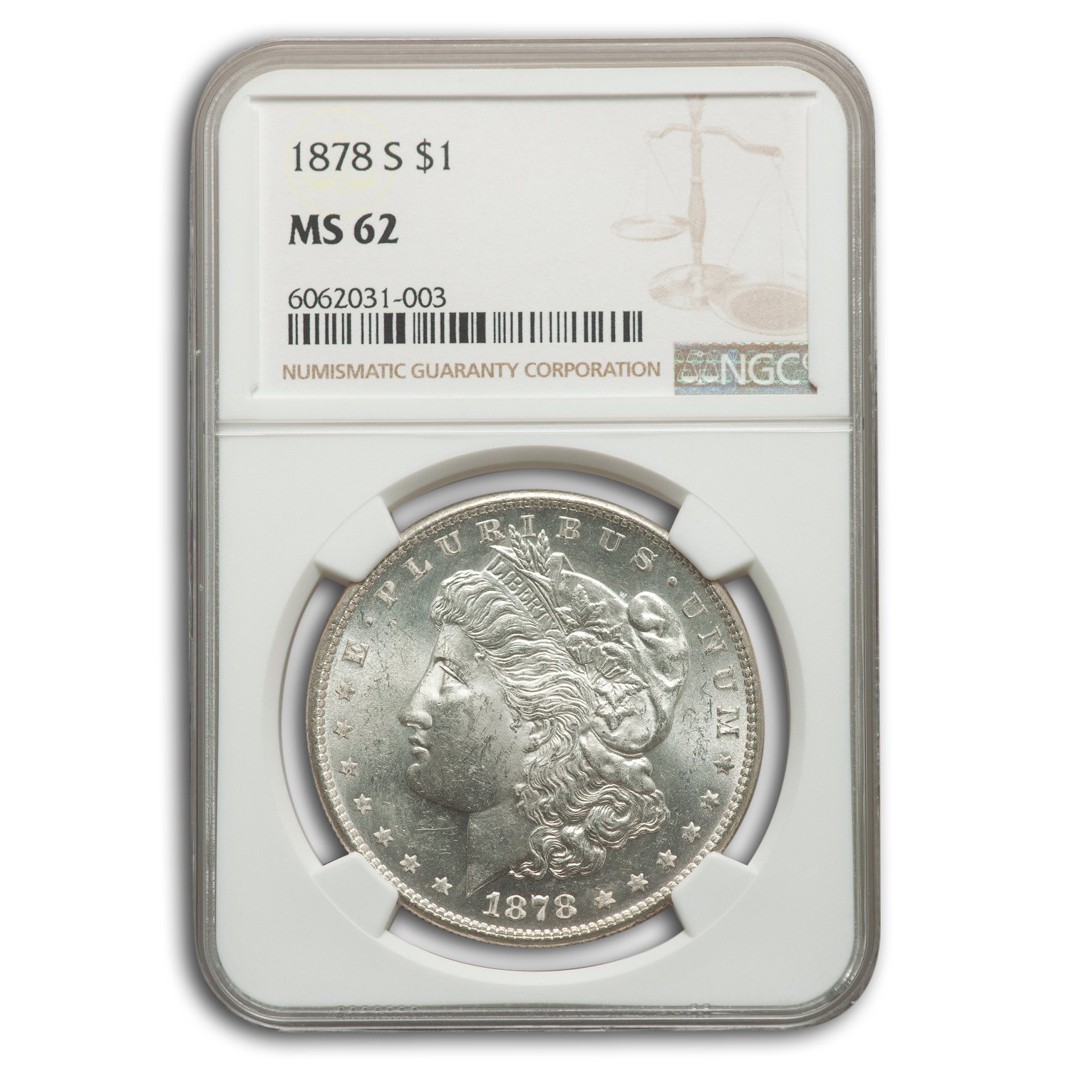 Buy 1878-S Morgan Dollar MS-62 NGC