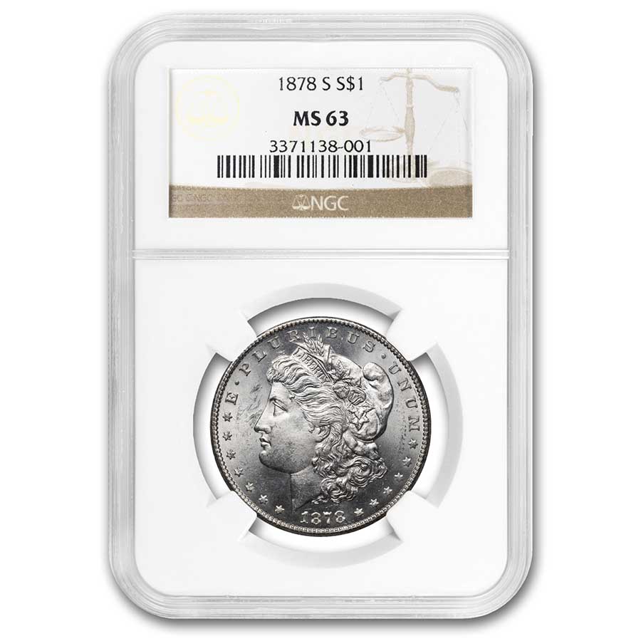 Buy 1878-S Morgan Silver Dollar MS-63 NGC