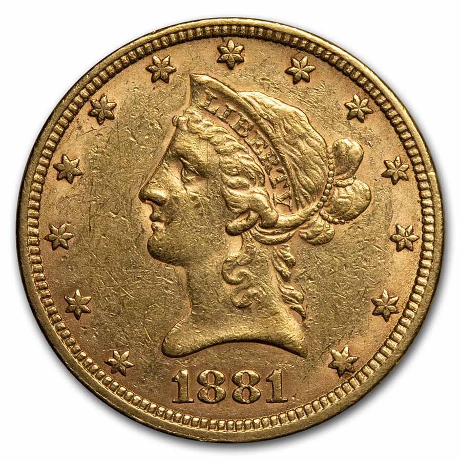 Buy 1881 $10 Liberty Gold Eagle AU