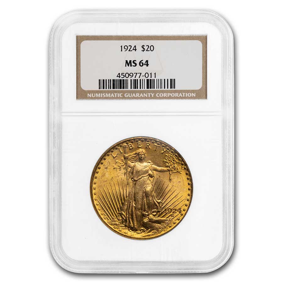 Buy MS-64 NGC 1924 Saint-Gaudens Gold Double Eagle - Click Image to Close