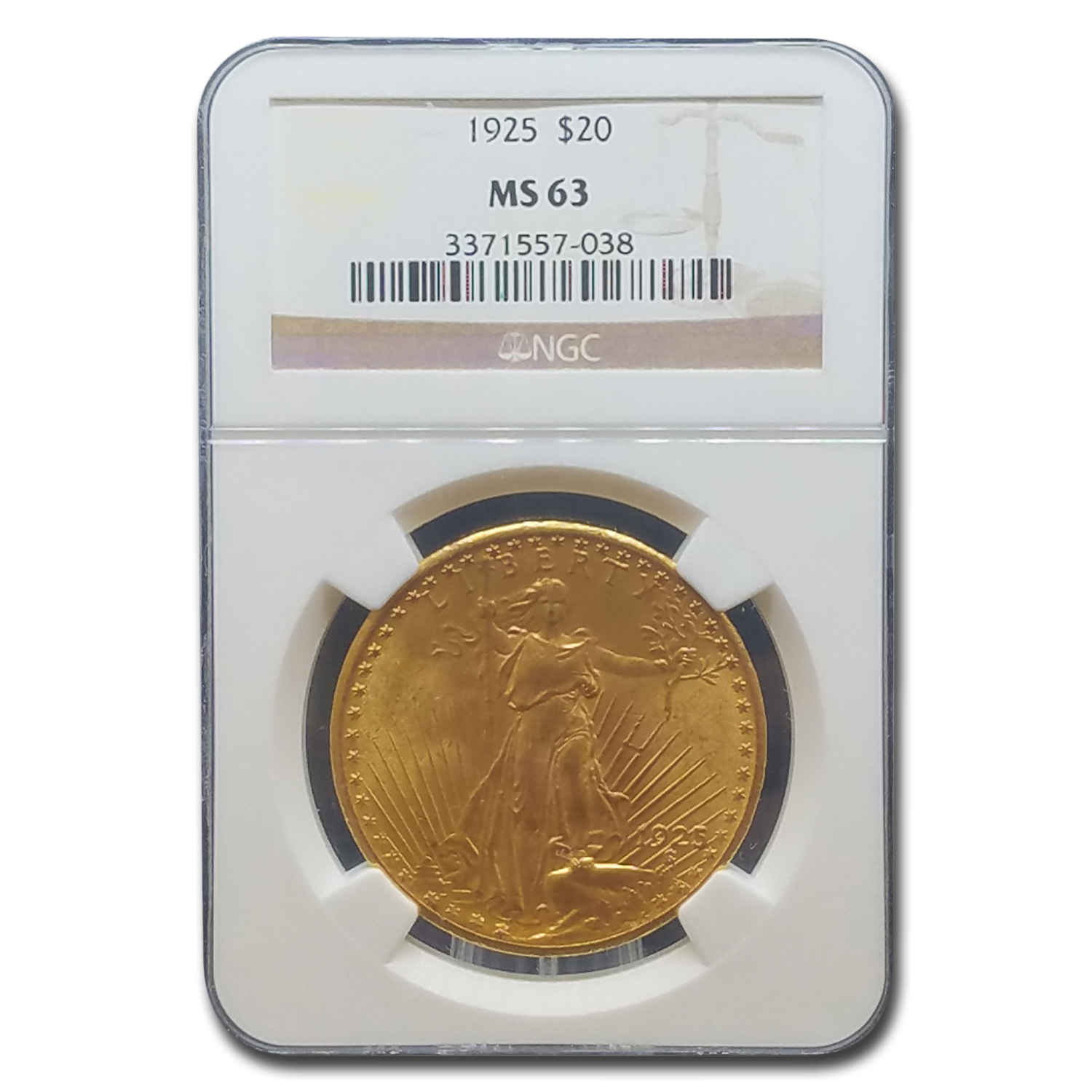 Buy 1925 $20 Saint-Gaudens Gold Double Eagle MS-63 NGC