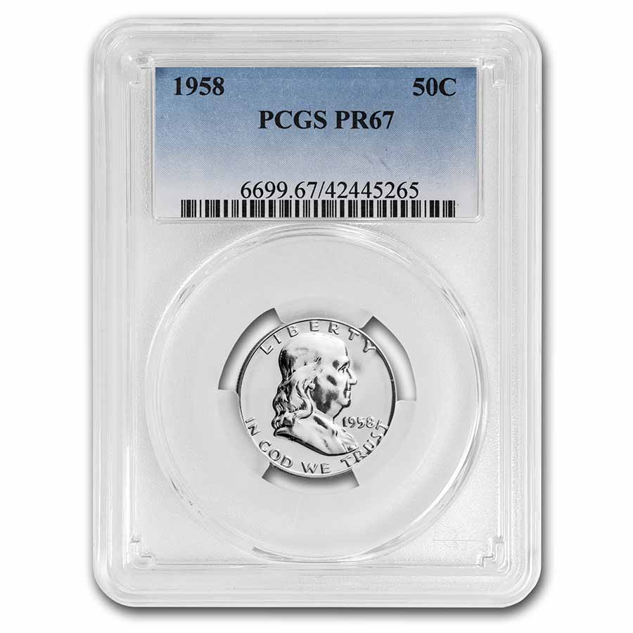 Buy 1958 Franklin Half Dollar PR-67 PCGS