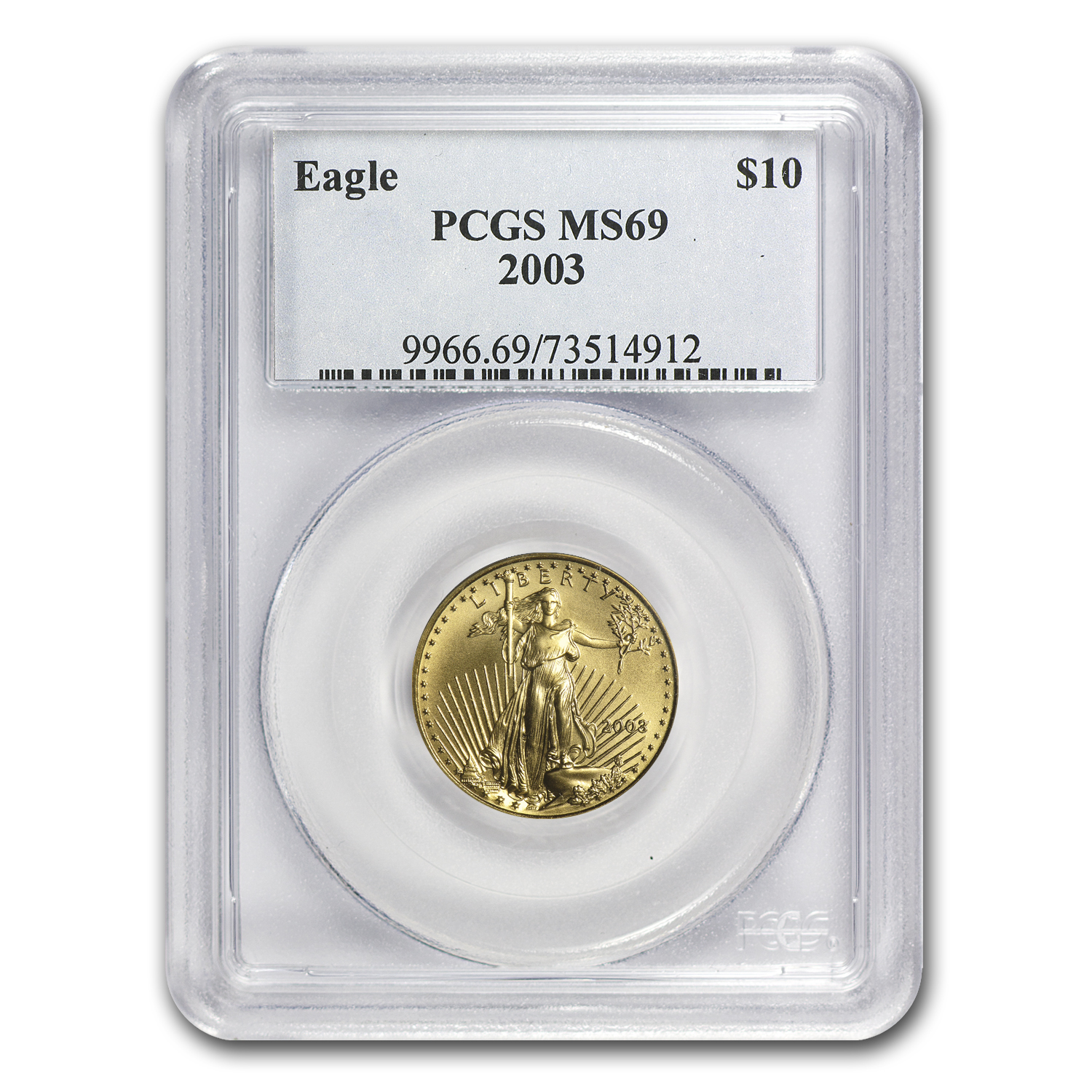 Buy 2003 1/4 oz American Gold Eagle MS-69 PCGS