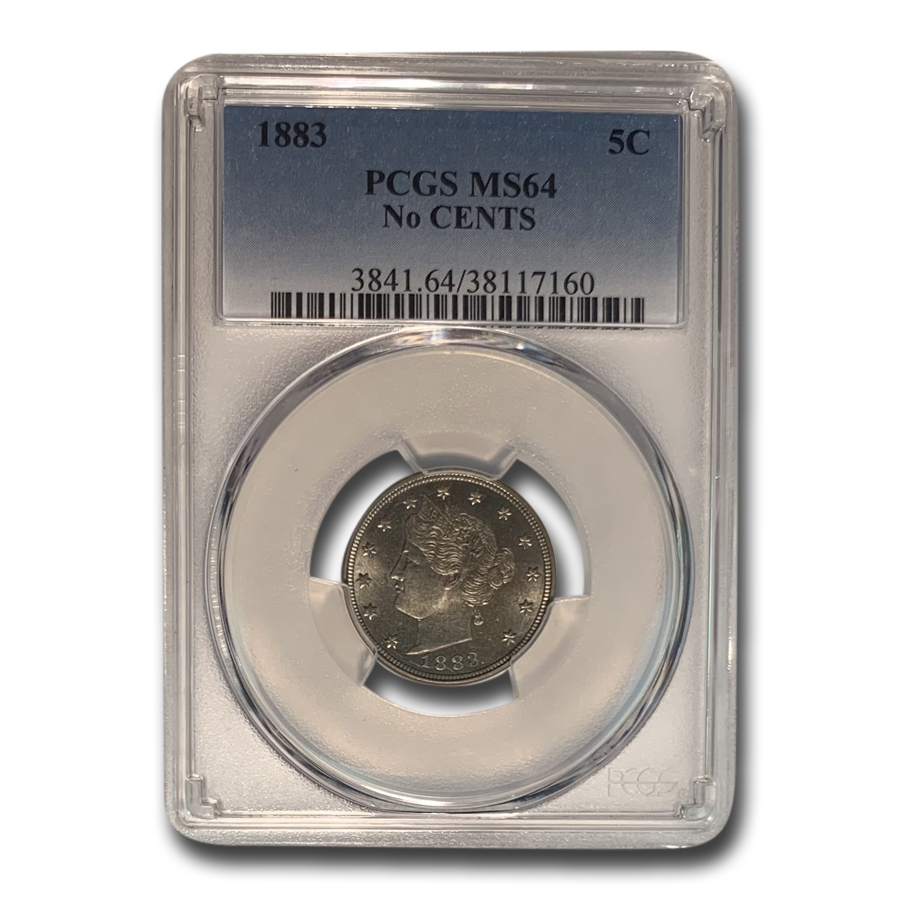 Buy 1883 Liberty Head V Nickel No Cents MS-64 PCGS