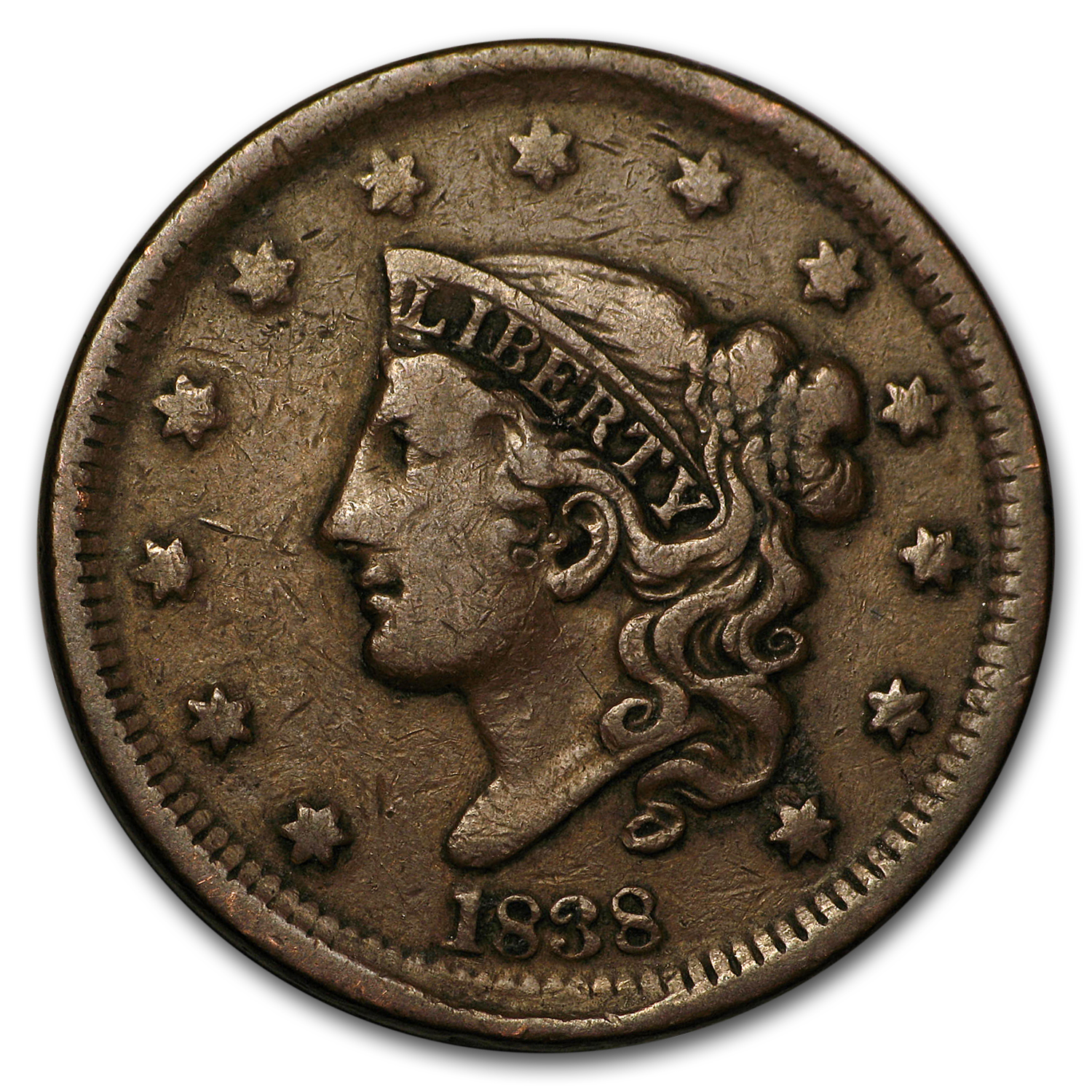 Buy 1838 Large Cent VF