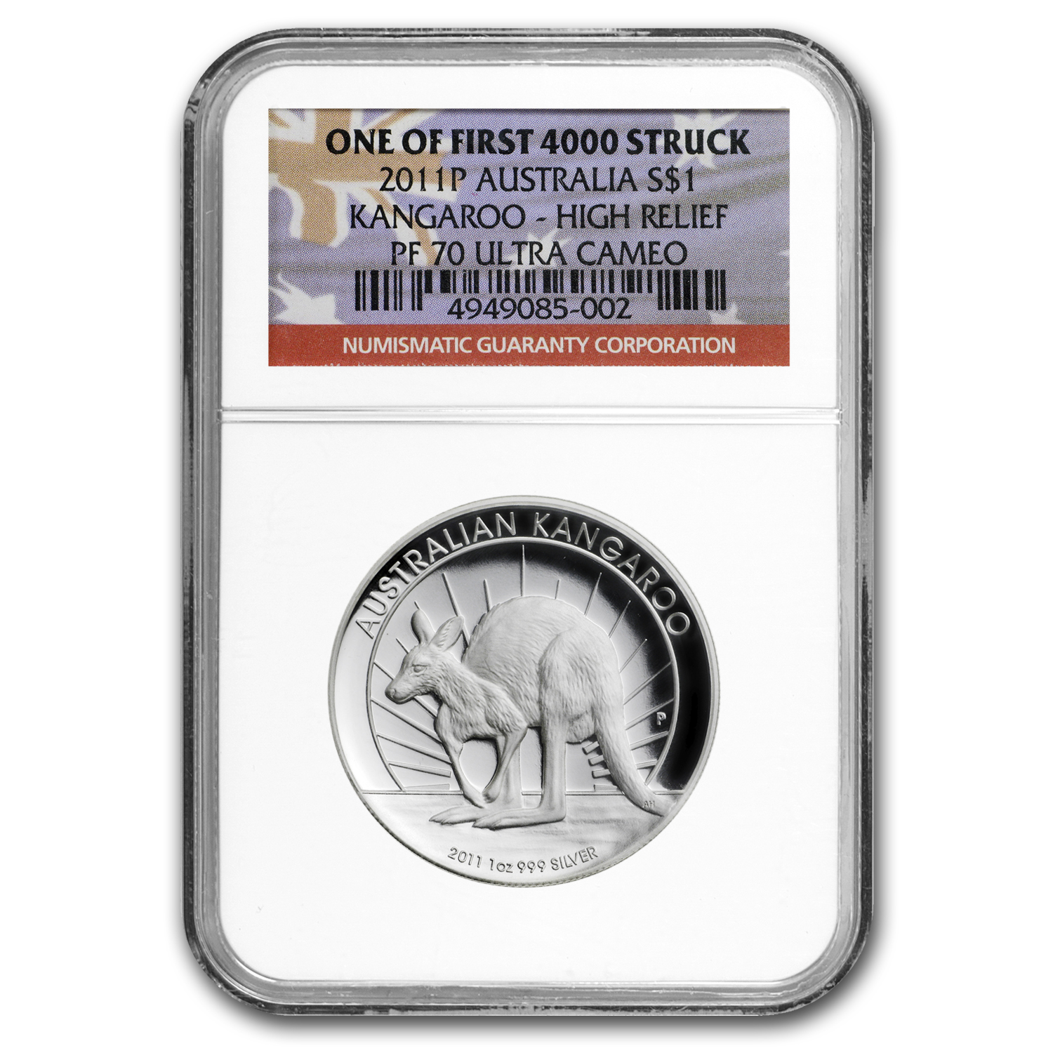 Buy 2011-P Australia 1 oz Silver Kangaroo PF-70 NGC (HR)