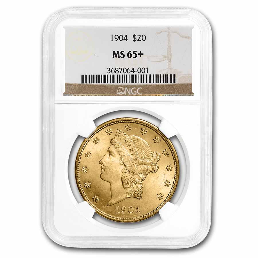Buy 1904 $20 Liberty Gold Double Eagle MS-65+ NGC