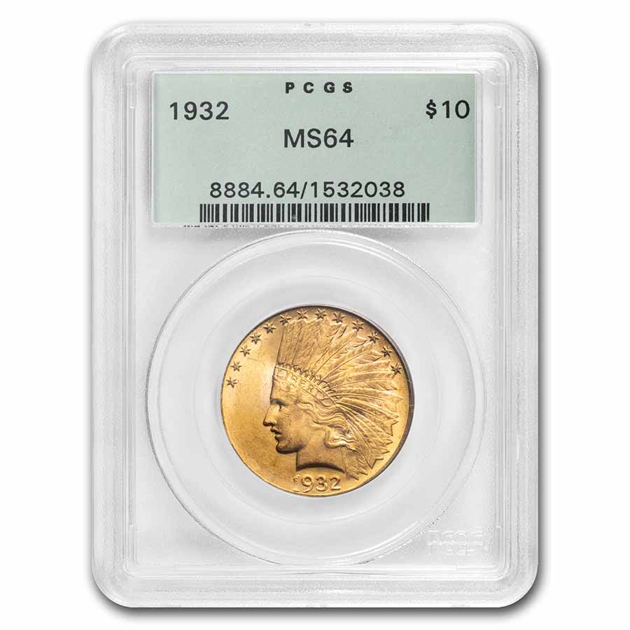 1932 MS-64 PCGS $10 Indian Gold Eagle - Click Image to Close