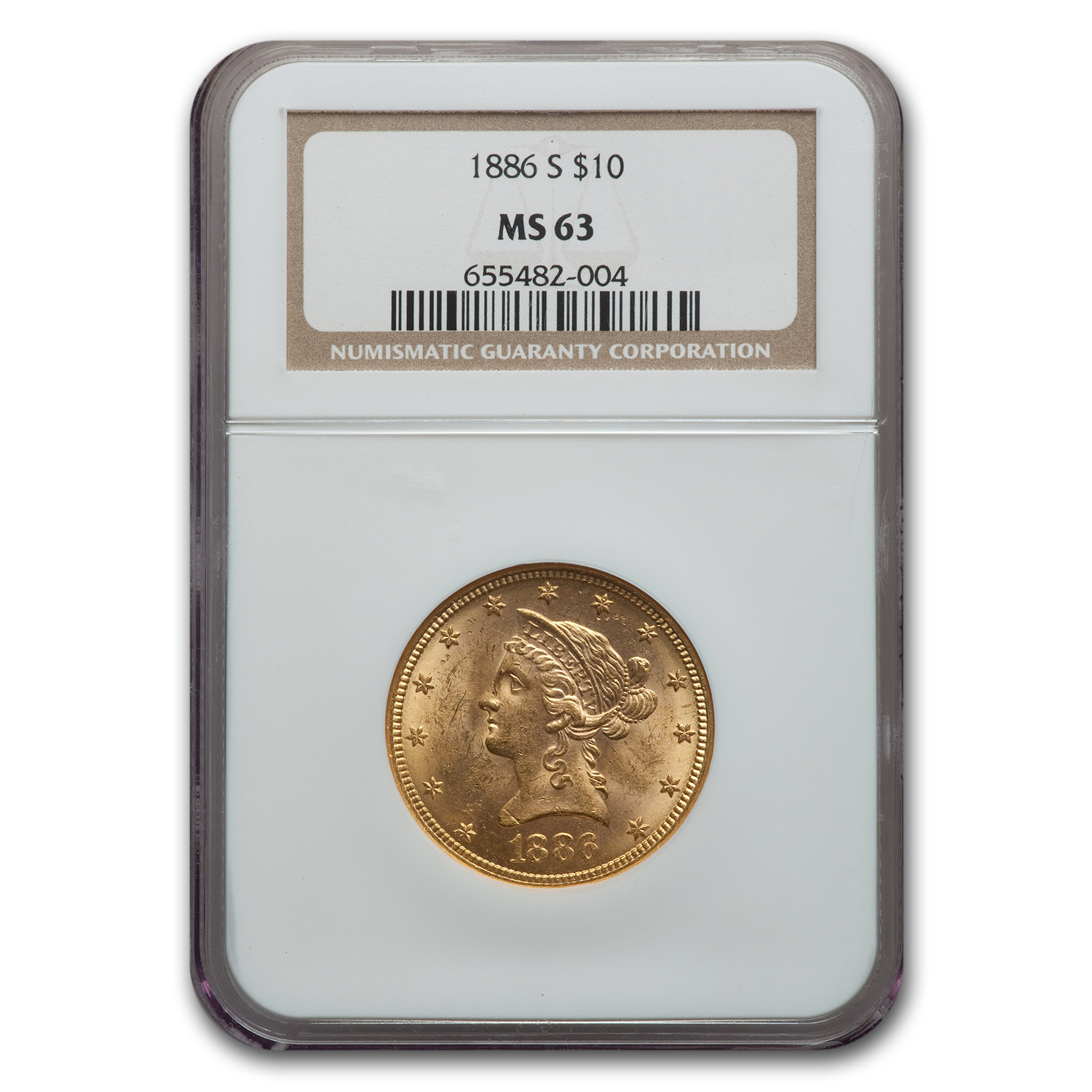 Buy 1886-S $10 Liberty Gold Eagle MS-63 NGC