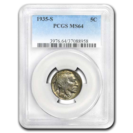 Buy 1935-S Buffalo Nickel MS-64 PCGS