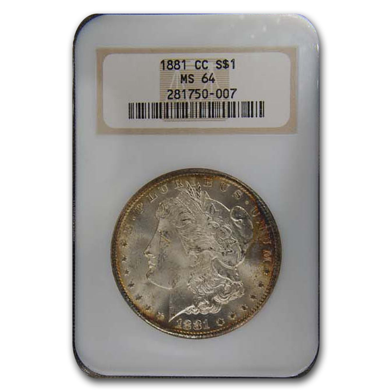 Buy 1881-CC Morgan Dollar MS-64 NGC (Toned)