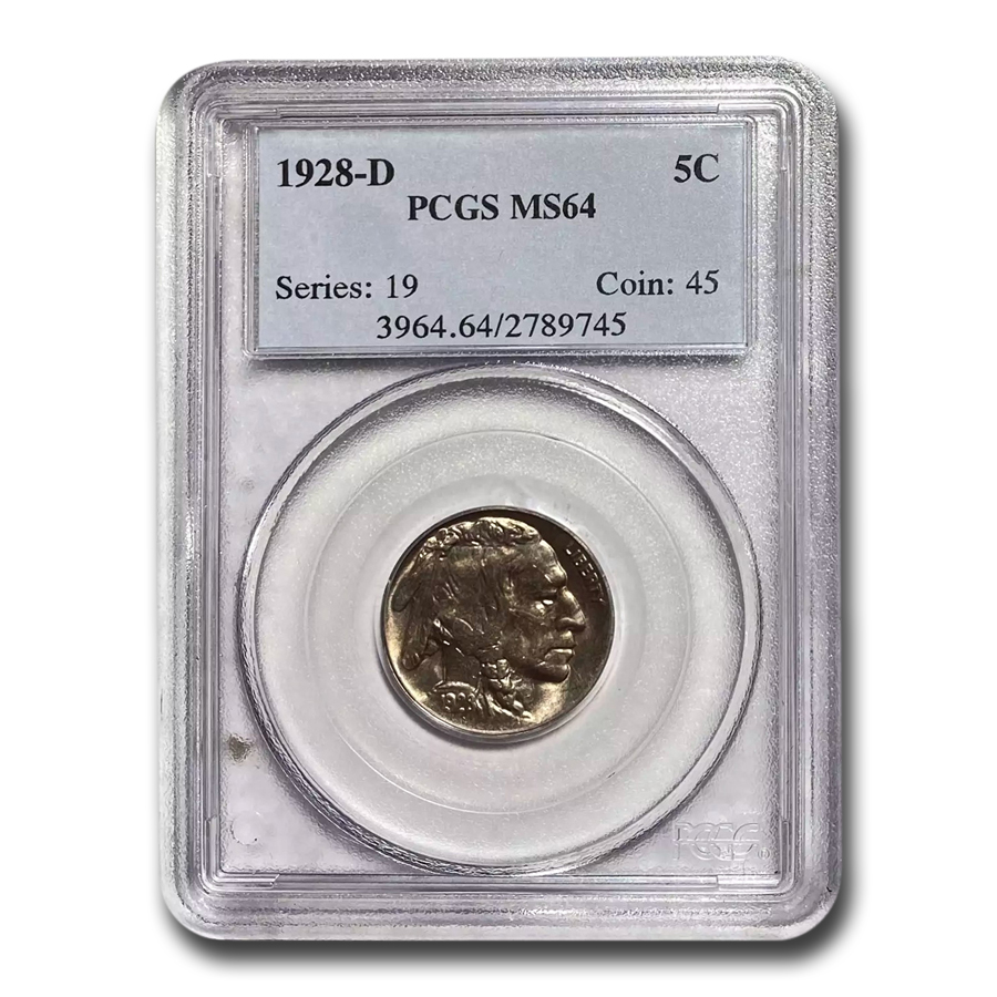 Buy 1928-D Buffalo Nickel MS-64 PCGS