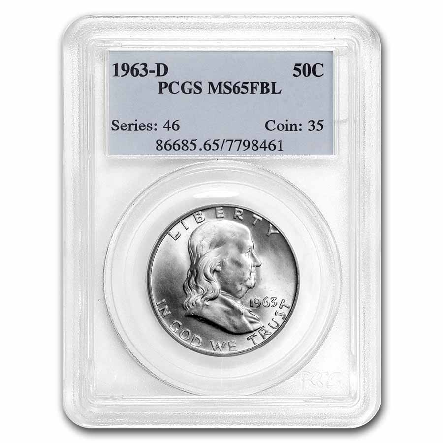 Buy 1963-D Franklin Half Dollar MS-65 PCGS (FBL)