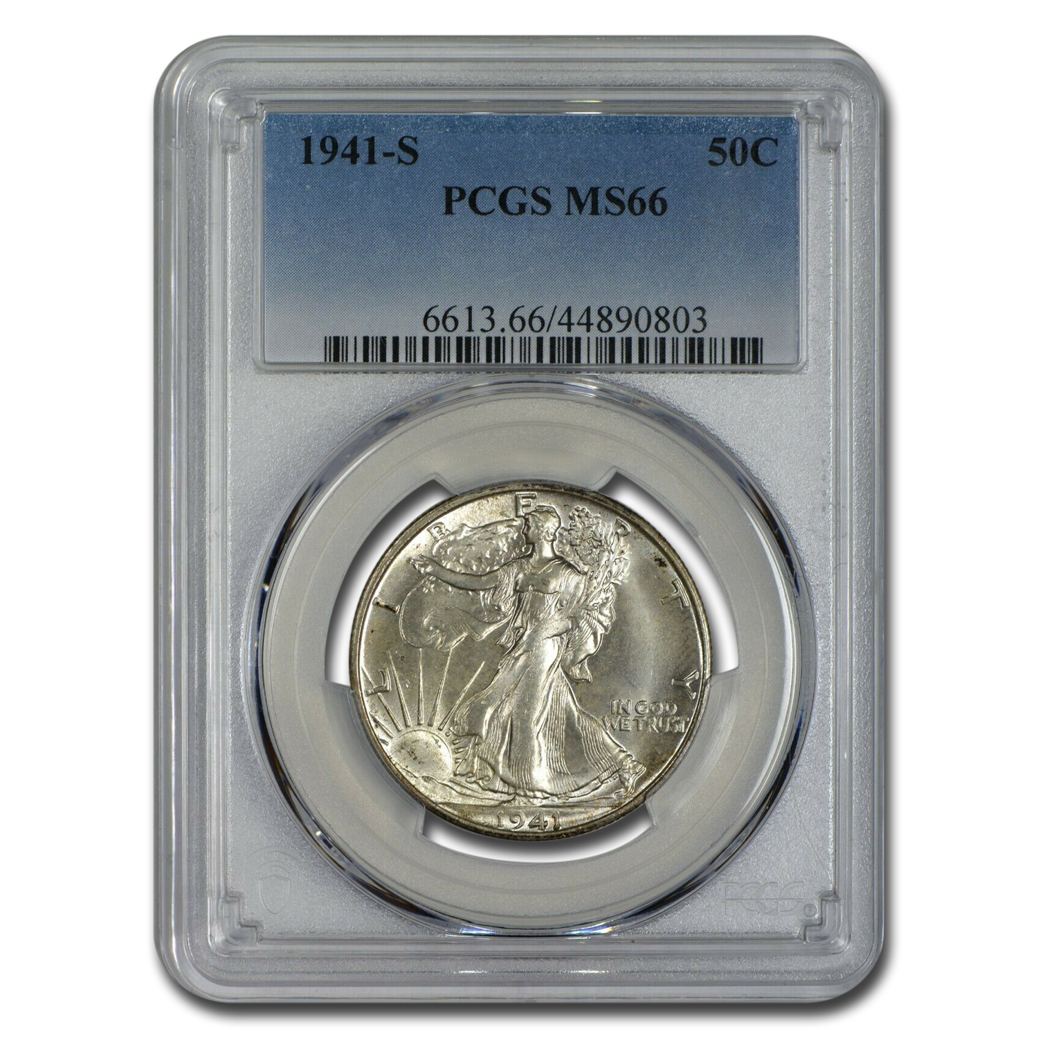 Buy 1941-S Walking Liberty Half Dollar MS-66 PCGS