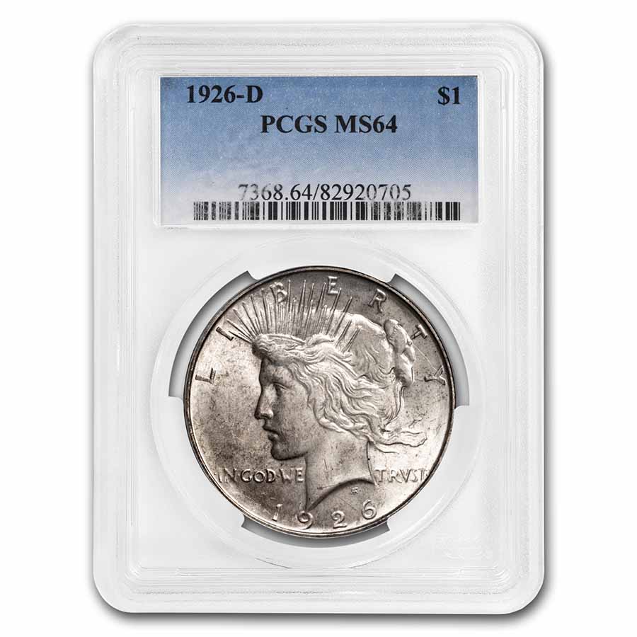 Buy 1926-D Peace Dollar MS-64 PCGS