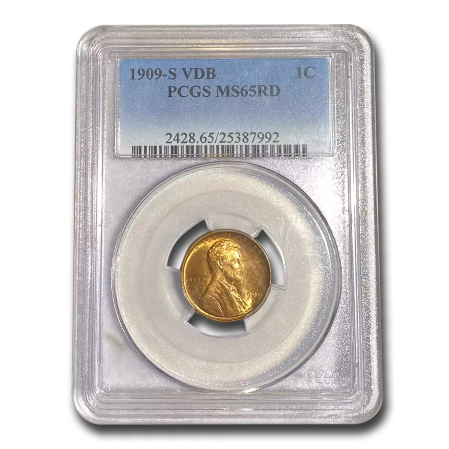 Buy 1909-S VDB Lincoln Cent MS-65 PCGS (Red)