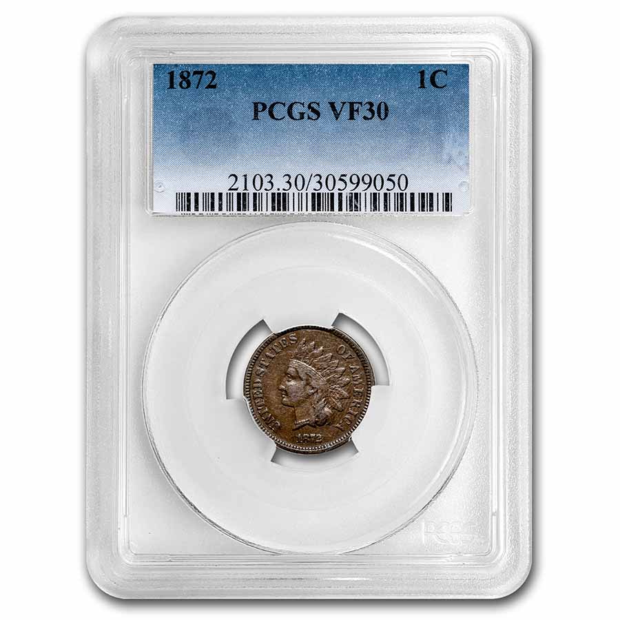 Buy 1872 Indian Head Cent VF-30 PCGS