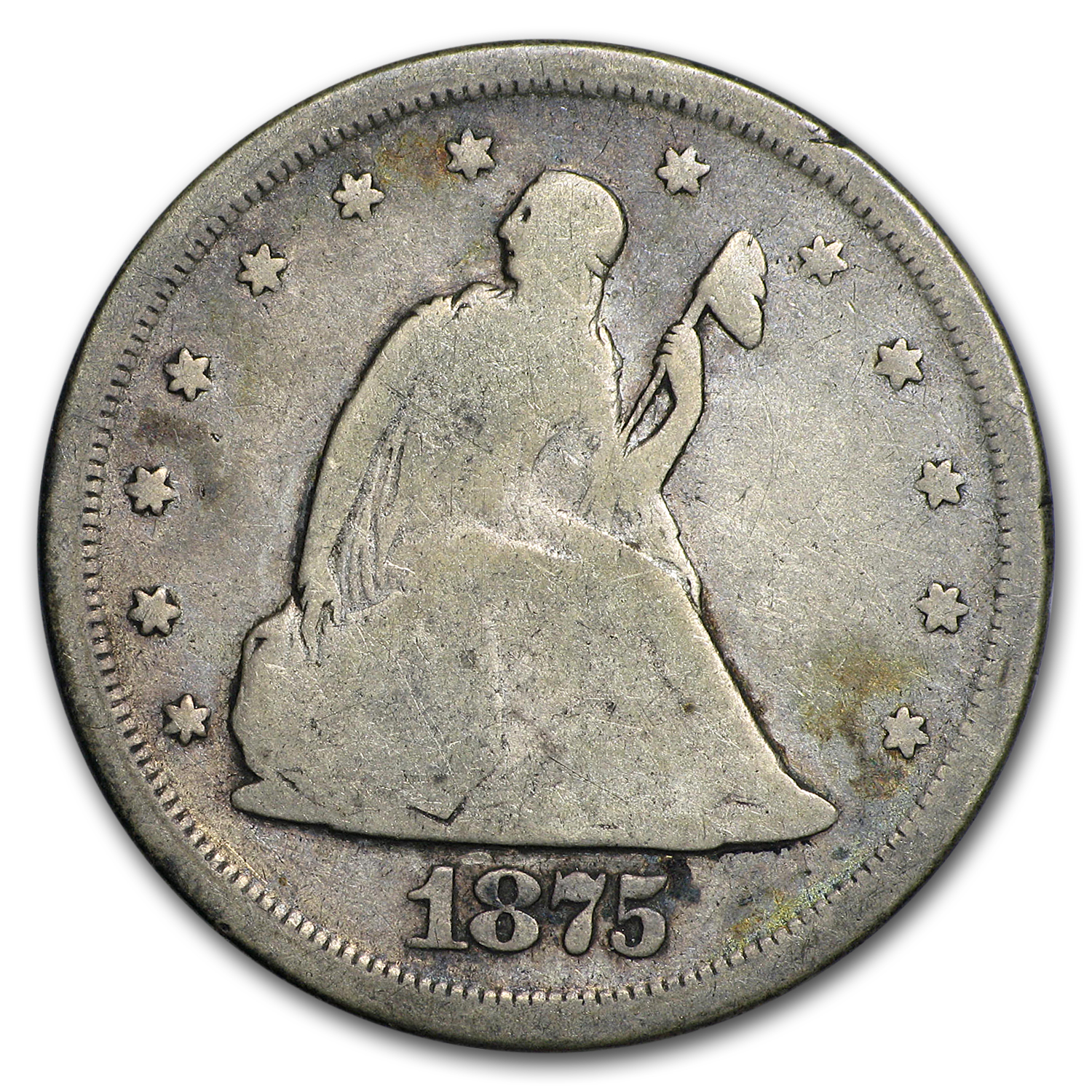 Buy 1875-S Twenty Cent Piece Good