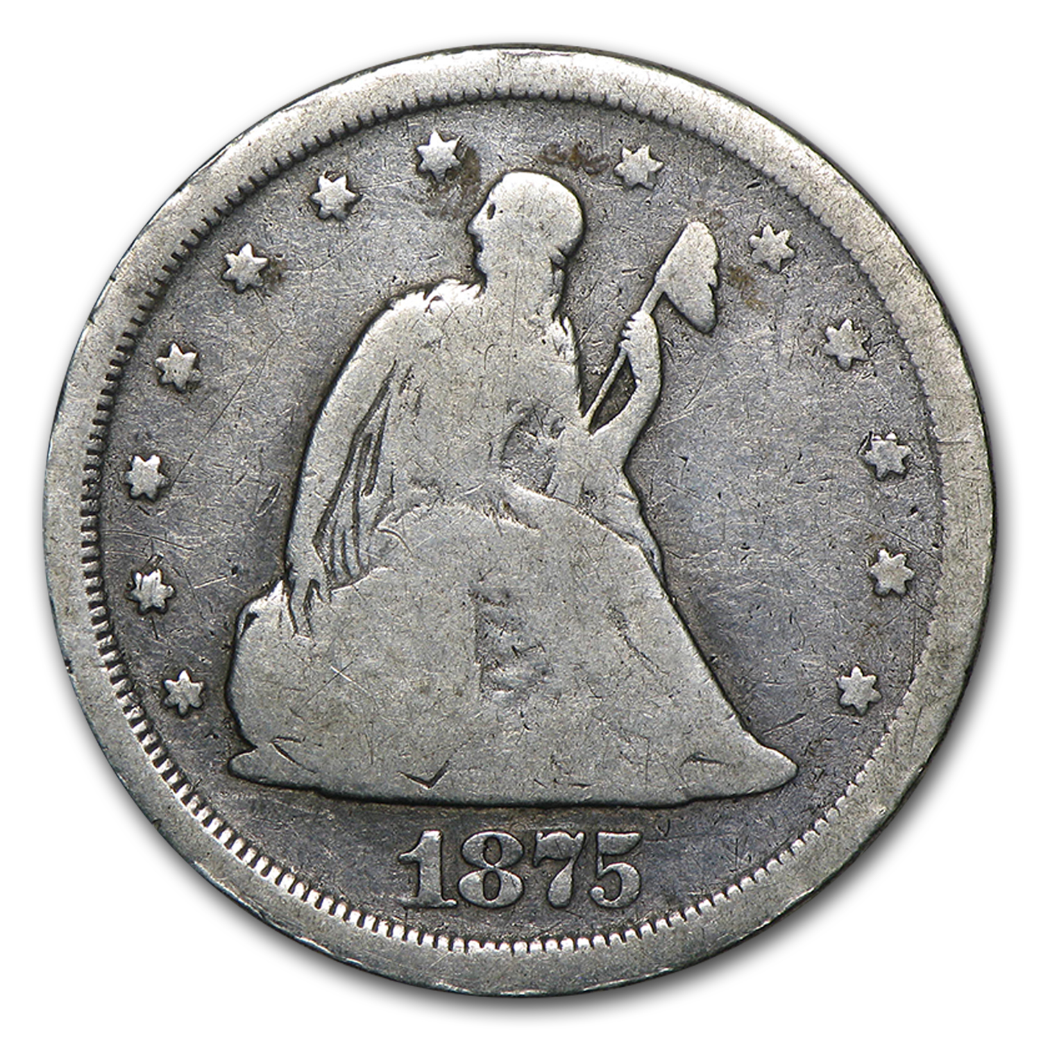 Buy 1875-S Twenty Cent Piece VG