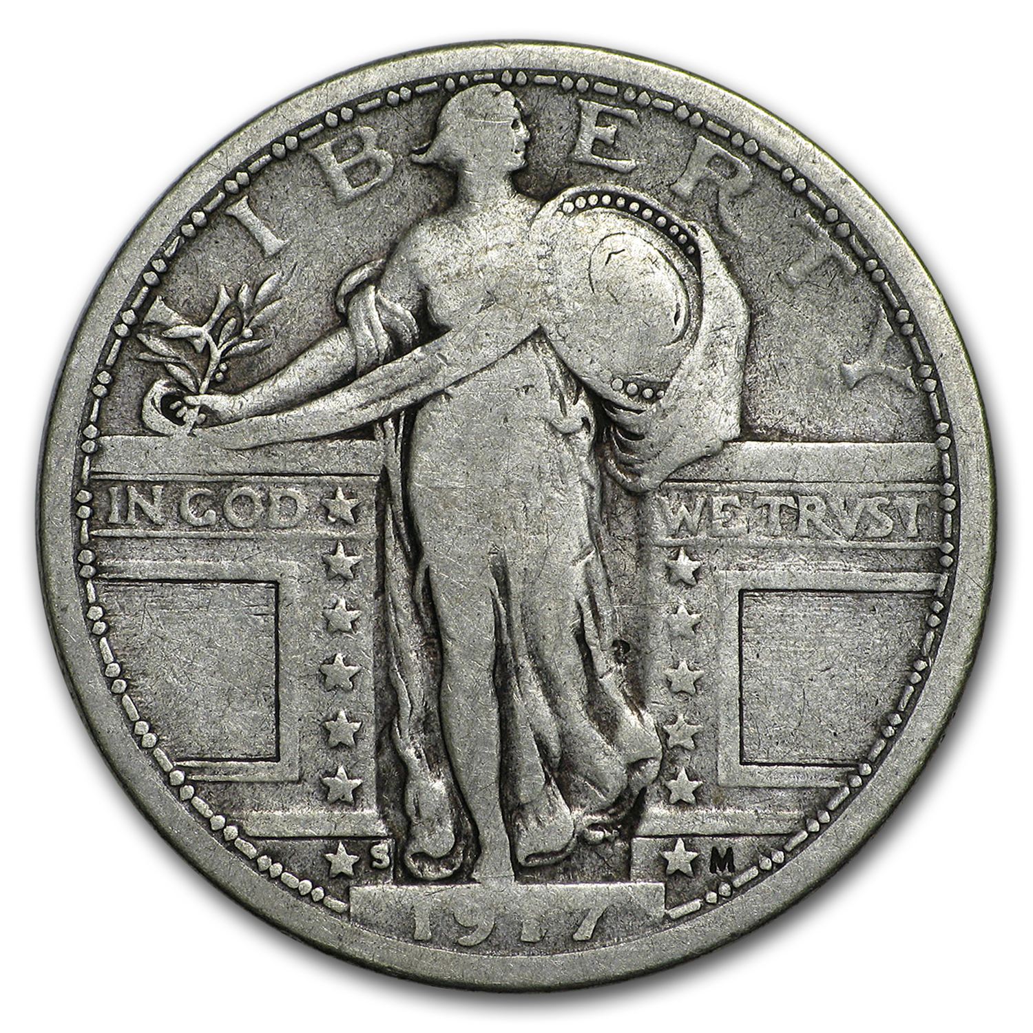 Buy 1917-S Standing Liberty Quarter Type-I VG