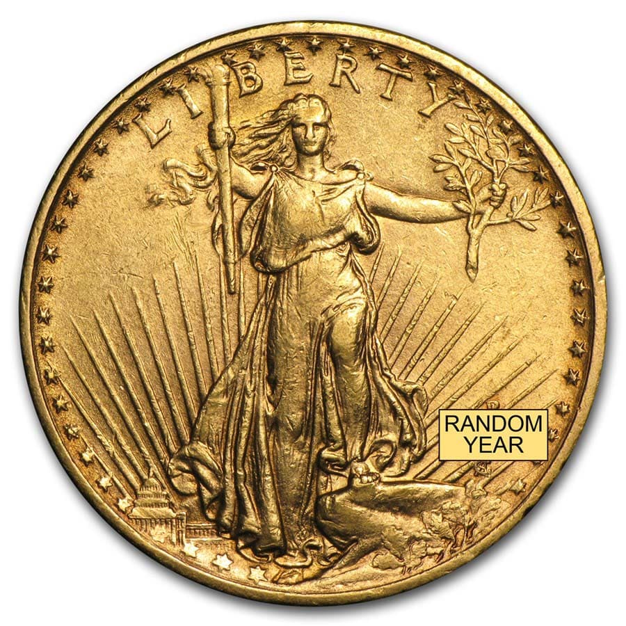 Buy $20 Saint-Gaudens Gold Double Eagle XF (Random Year)
