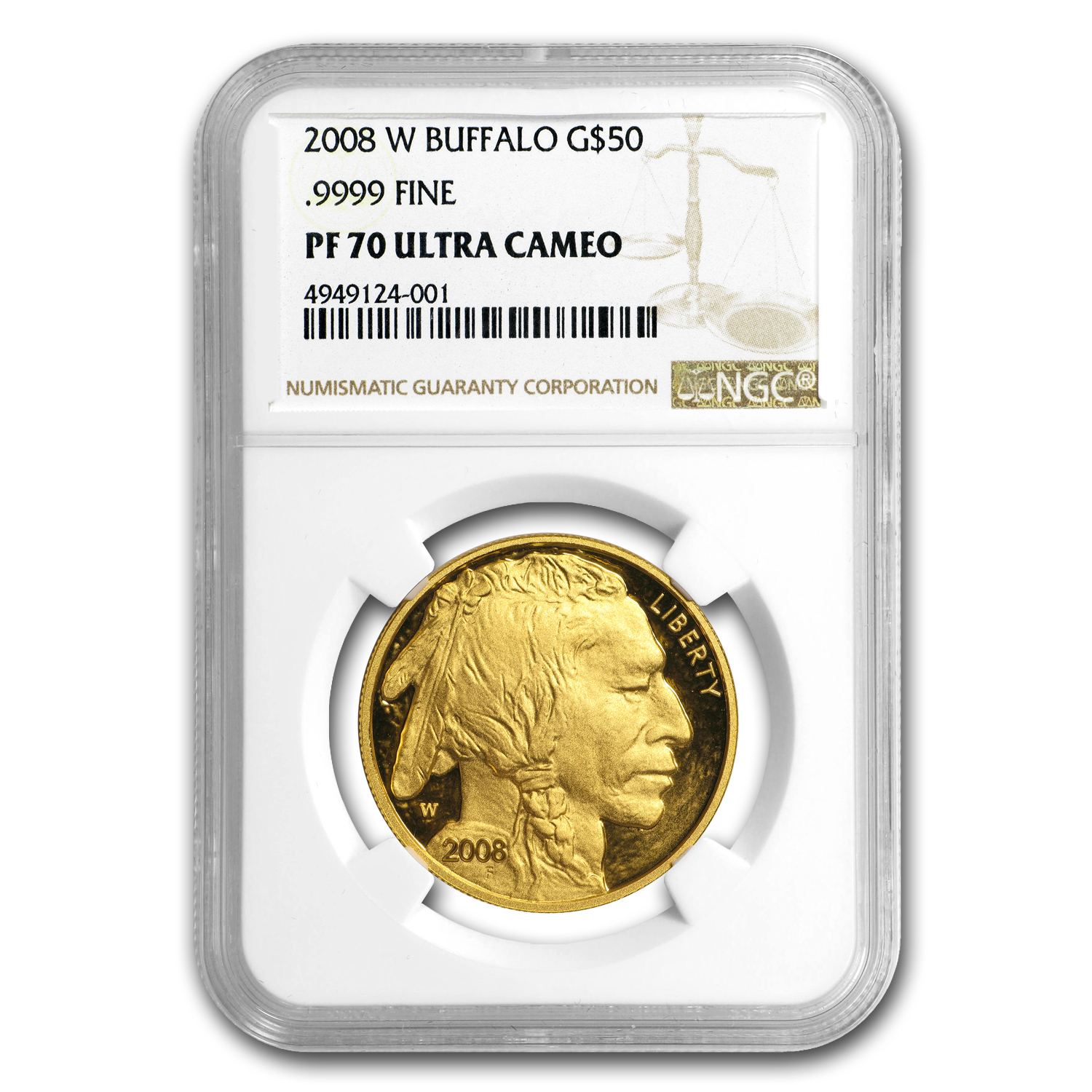 Buy 2008-W 1 oz Proof Gold Buffalo PF-70 NGC
