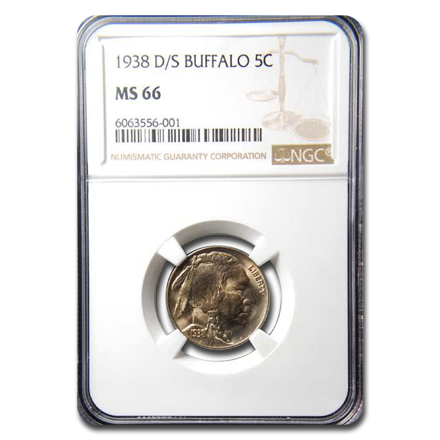 Buy 1938-D/S Buffalo Nickel MS-66 NGC - Click Image to Close