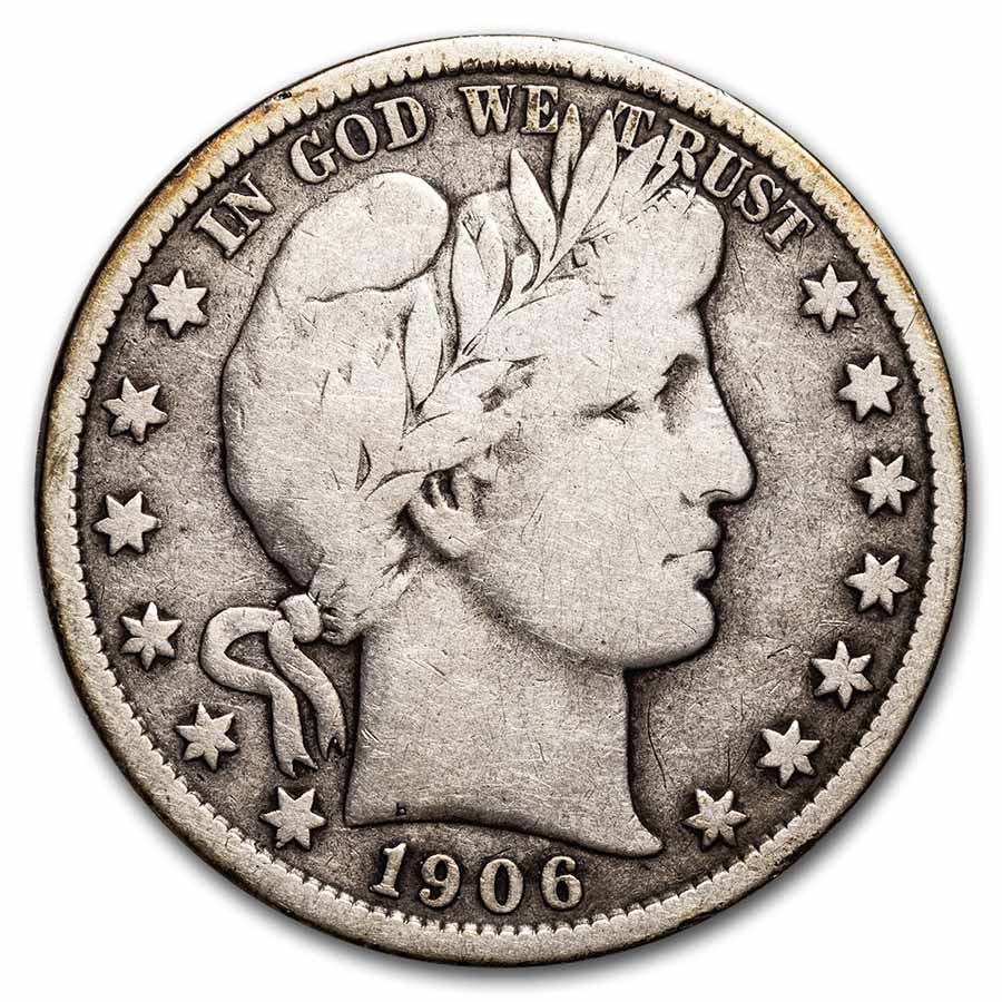 Buy 1906-S Barber Half Dollar VG