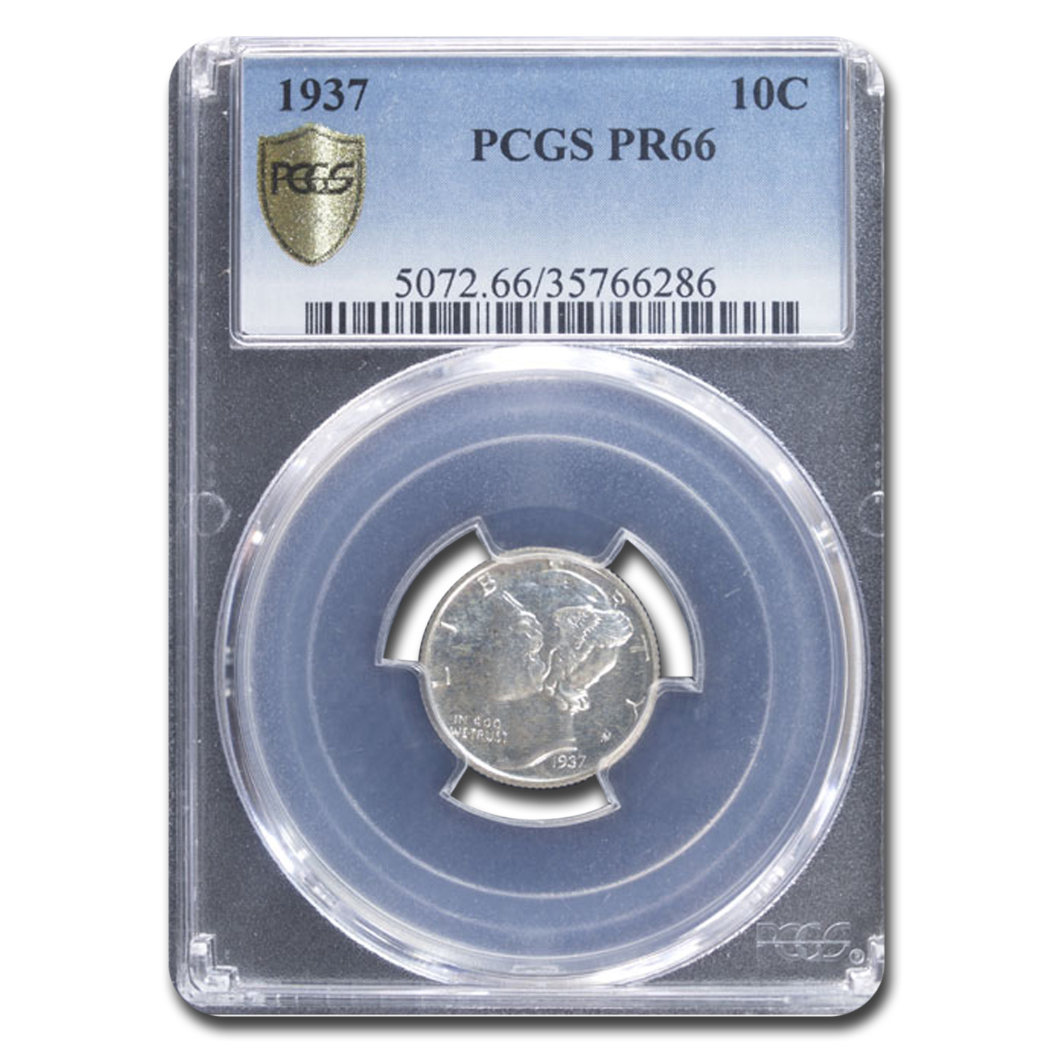 Buy 1937 Mercury Dime PR-66 PCGS