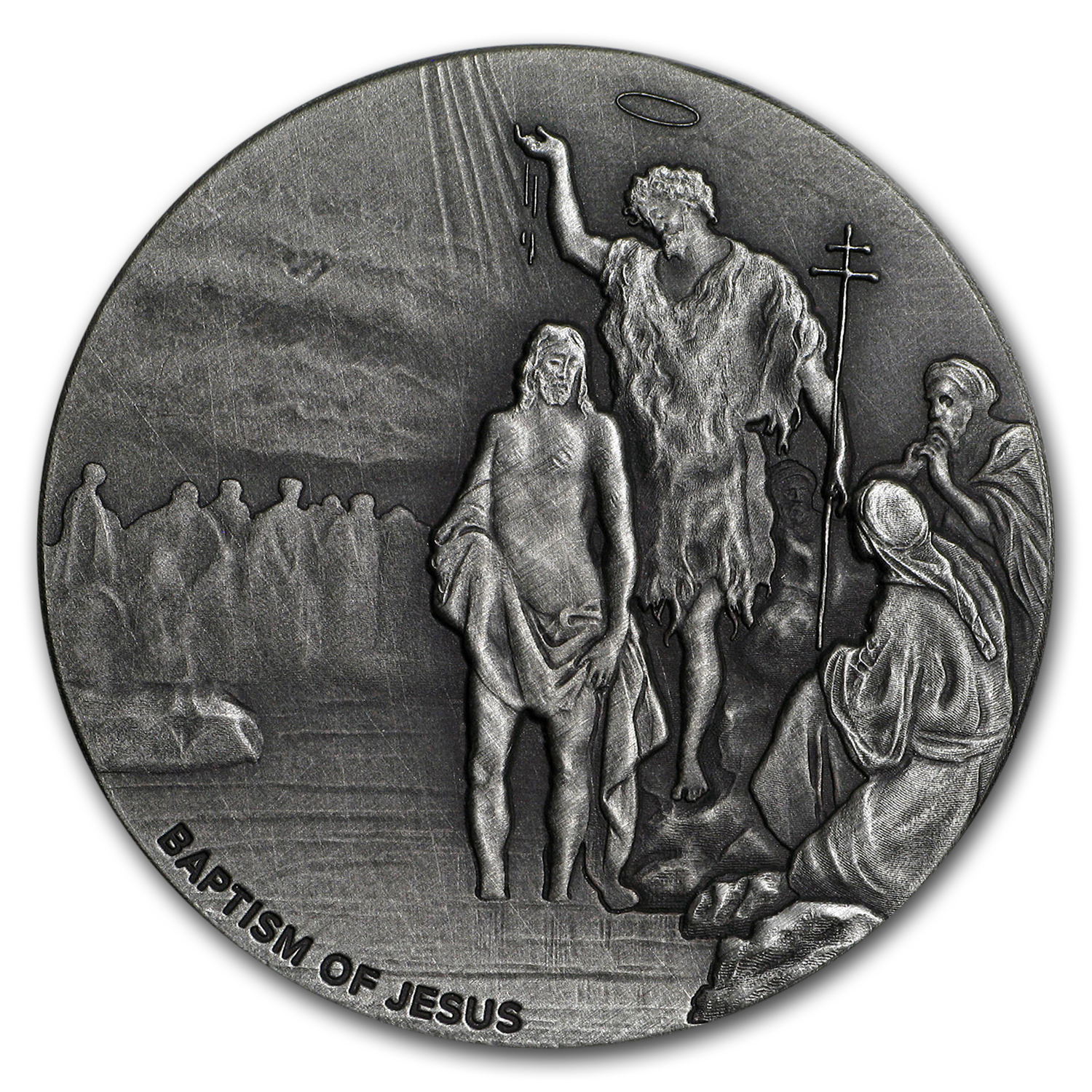Buy 2017 2 oz Silver Coin - Biblical Series (The Baptism of Jesus) - Click Image to Close