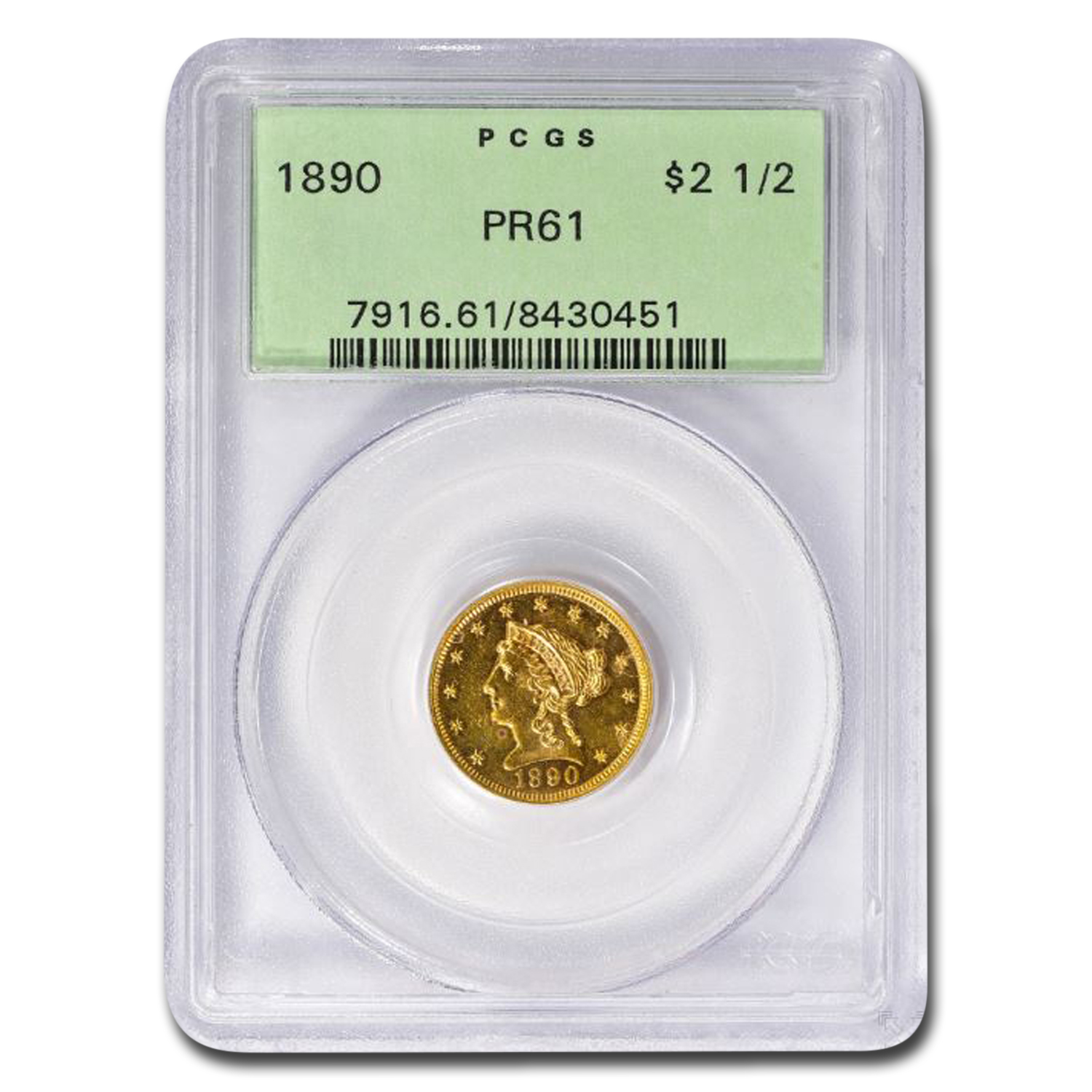 Buy 1890 $2.50 Liberty Gold Quarter Eagle PR-61 PCGS